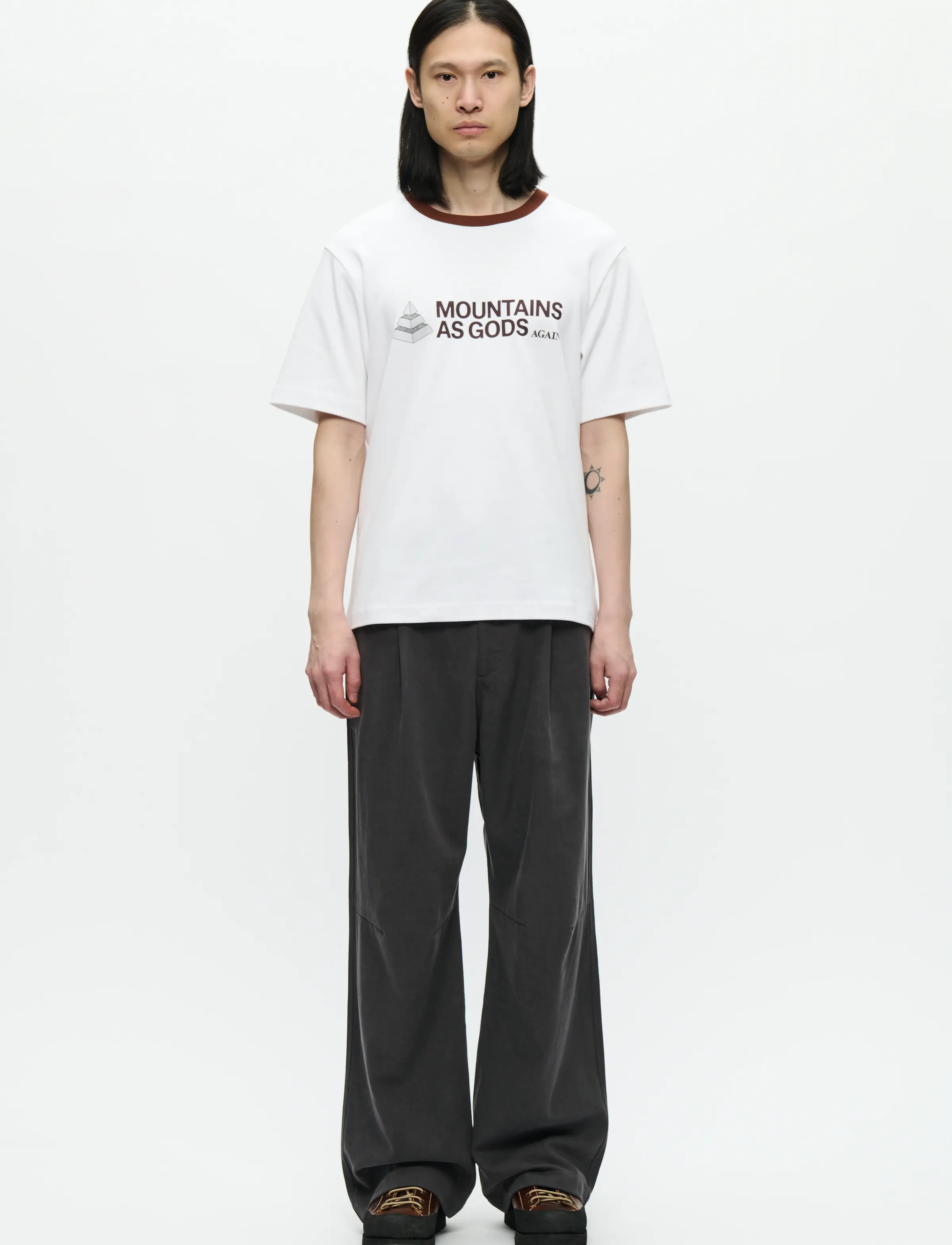 WOOD WOOD - WWSloane tee mega 25214 - kortermede t-skjorter - bright white - 2