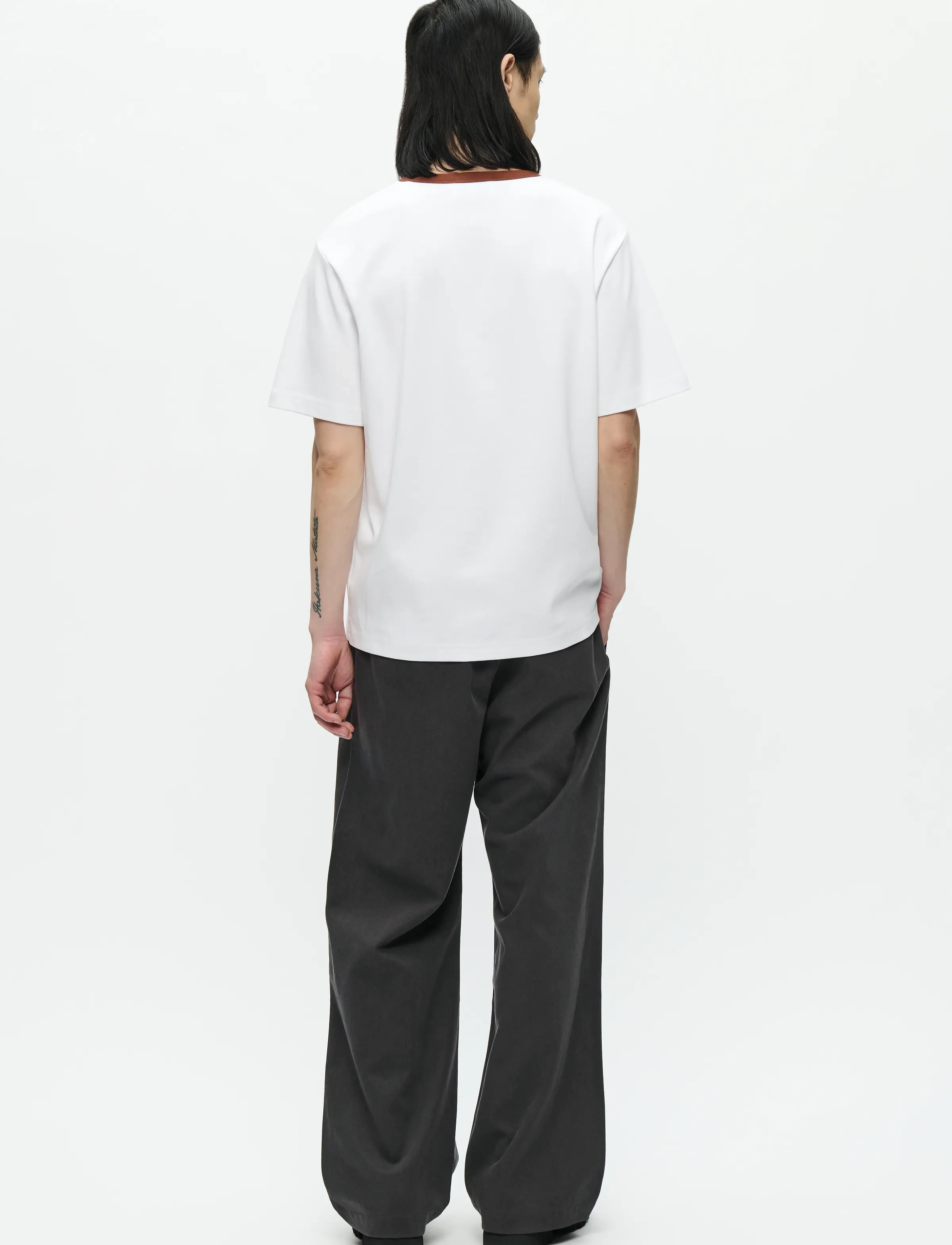 WOOD WOOD - WWSloane tee mega 25214 - kortermede t-skjorter - bright white - 3