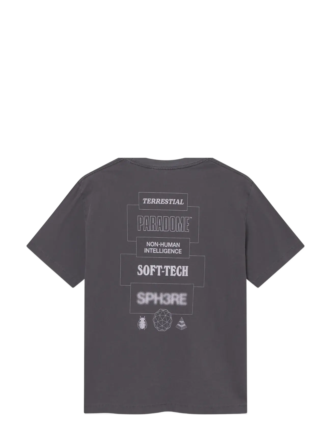 WOOD WOOD - WWGary tee typo 25207 - kortærmede t-shirts - black sand - 2