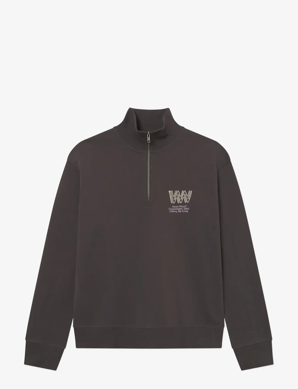 WOOD WOOD - WWJack half zipper corp 25211 - shoppa efter tillfälle - black sand - 1