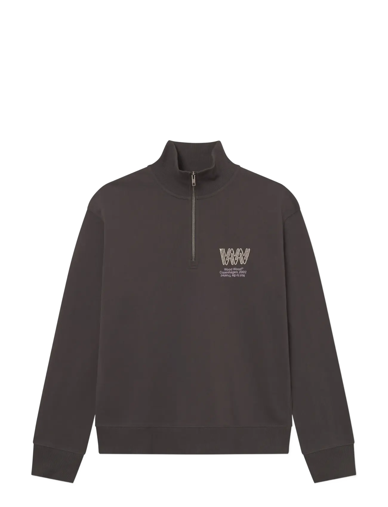 WOOD WOOD WWJack half zipper corp 25211 - Wood Wood - BLACK SAND / black