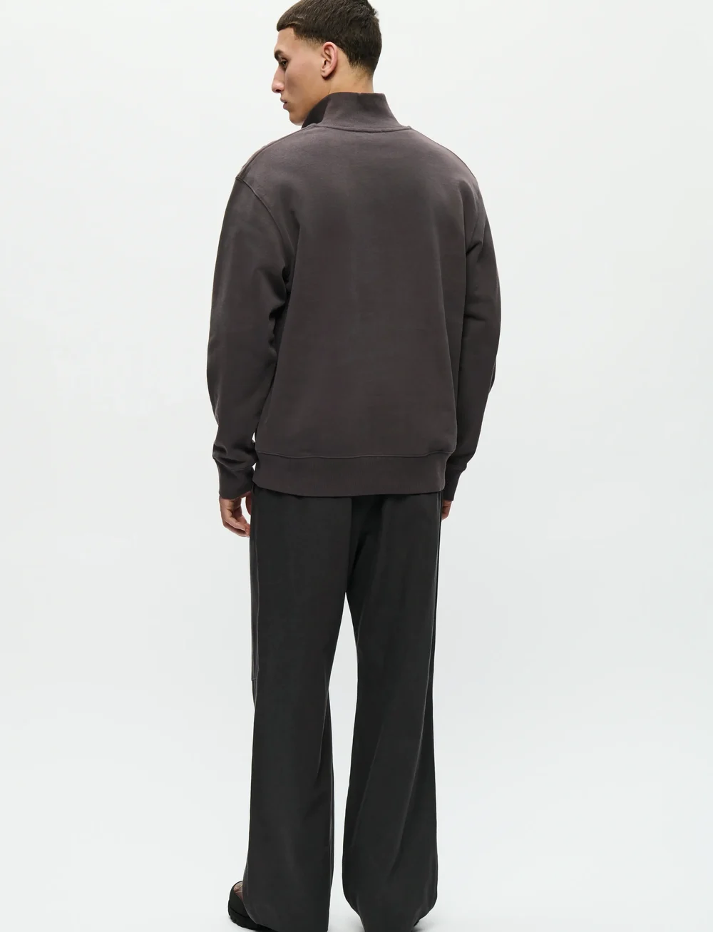 WOOD WOOD - WWJack half zipper corp 25211 - shoppa efter tillfälle - black sand - 3