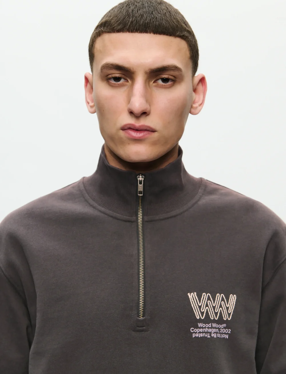 WOOD WOOD - WWJack half zipper corp 25211 - shoppa efter tillfälle - black sand - 4