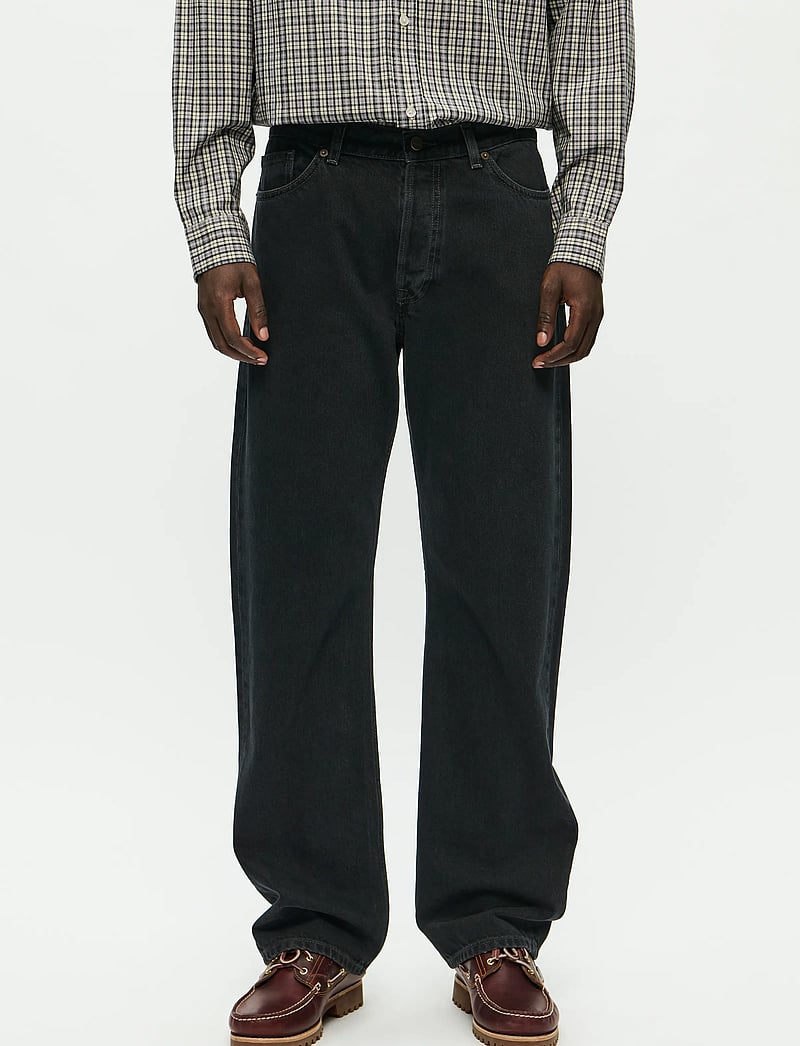 WOOD WOOD - WWType 2 jeans 25243 - regular piegriezuma džinsa bikses - black slate - 0