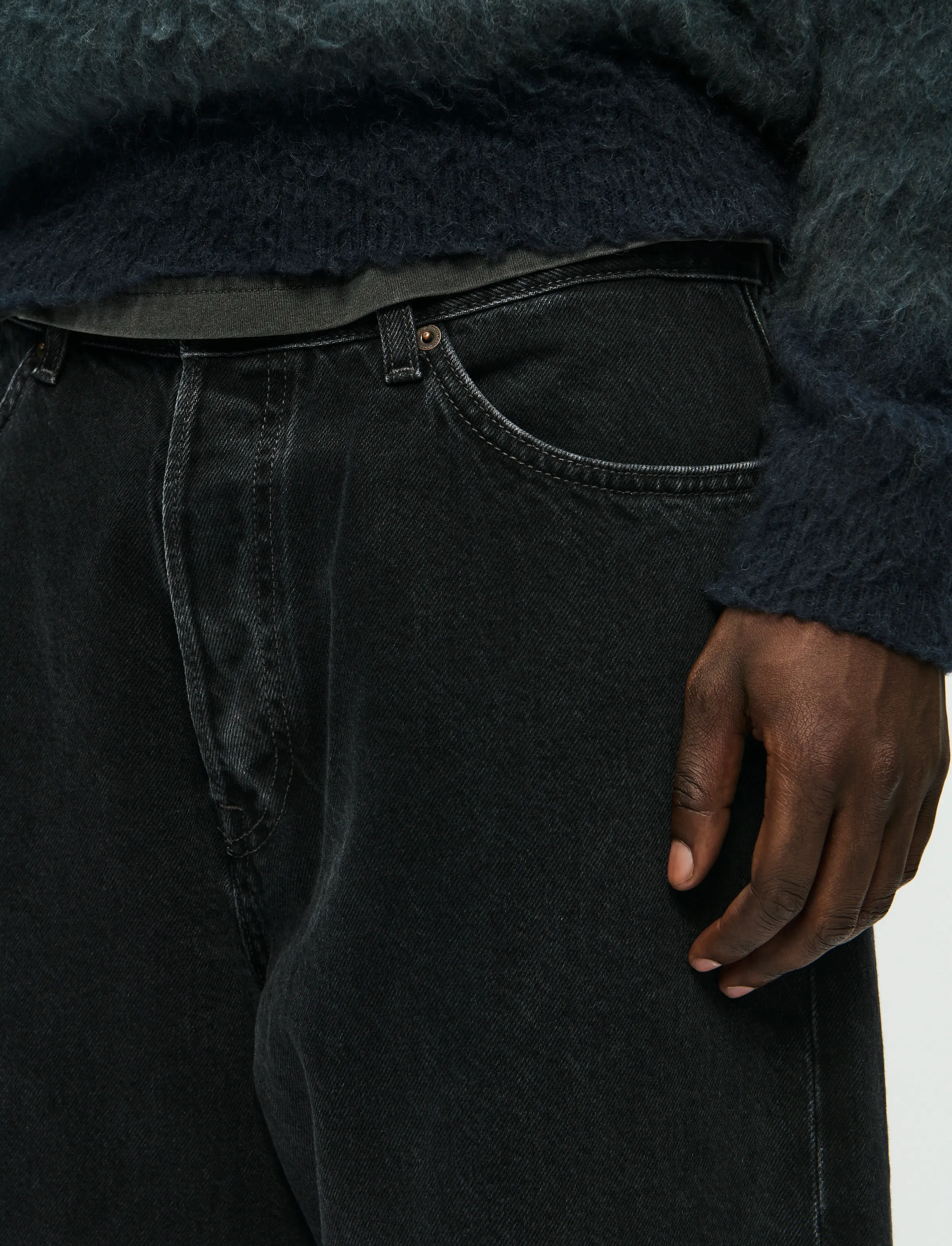 WOOD WOOD - WWType 3 jeans 25243 - regular jeans - black slate - 4