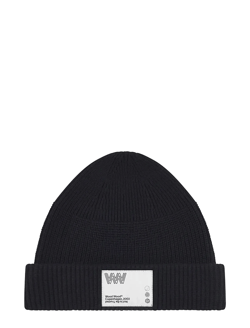 WOOD WOOD - WWMilo beanie 25195 - mütsid ja nokkmütsid - black - 1