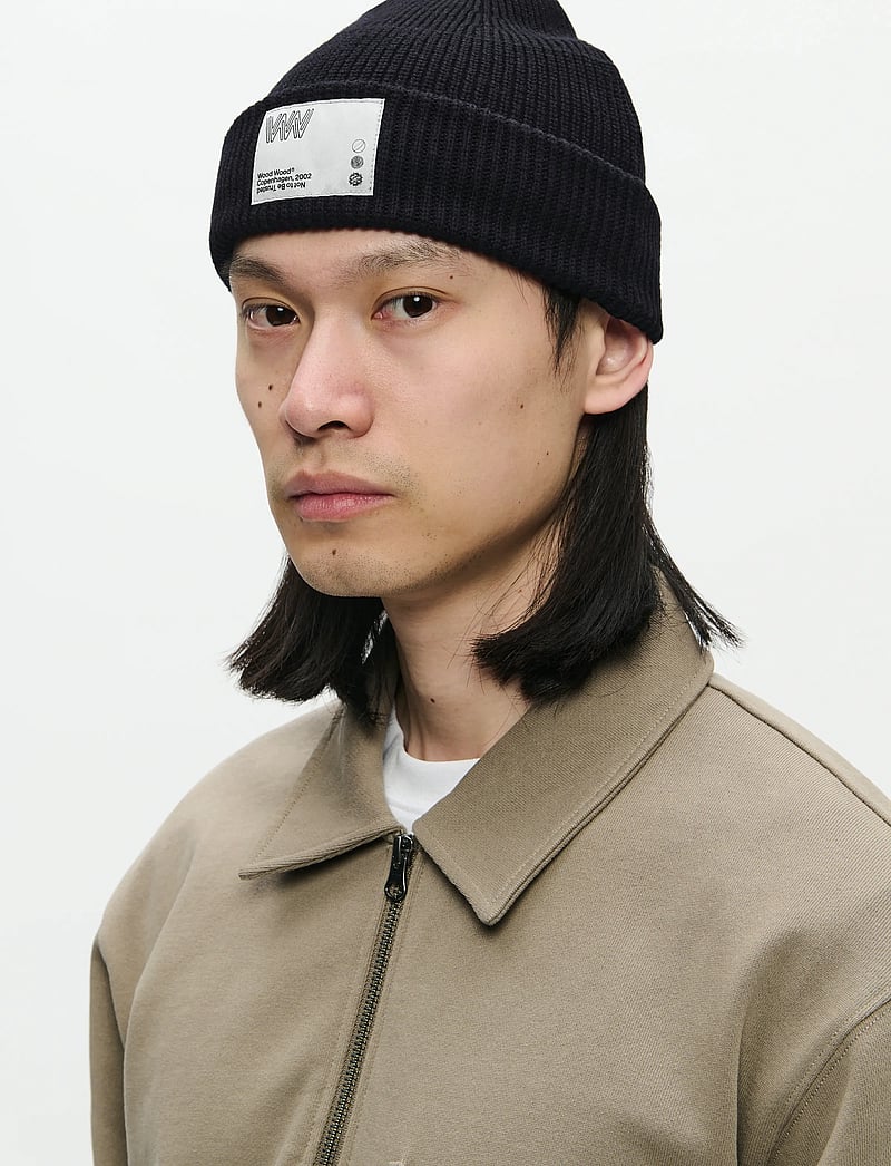 WOOD WOOD - WWMilo beanie 25195 - mütsid ja nokkmütsid - black - 2