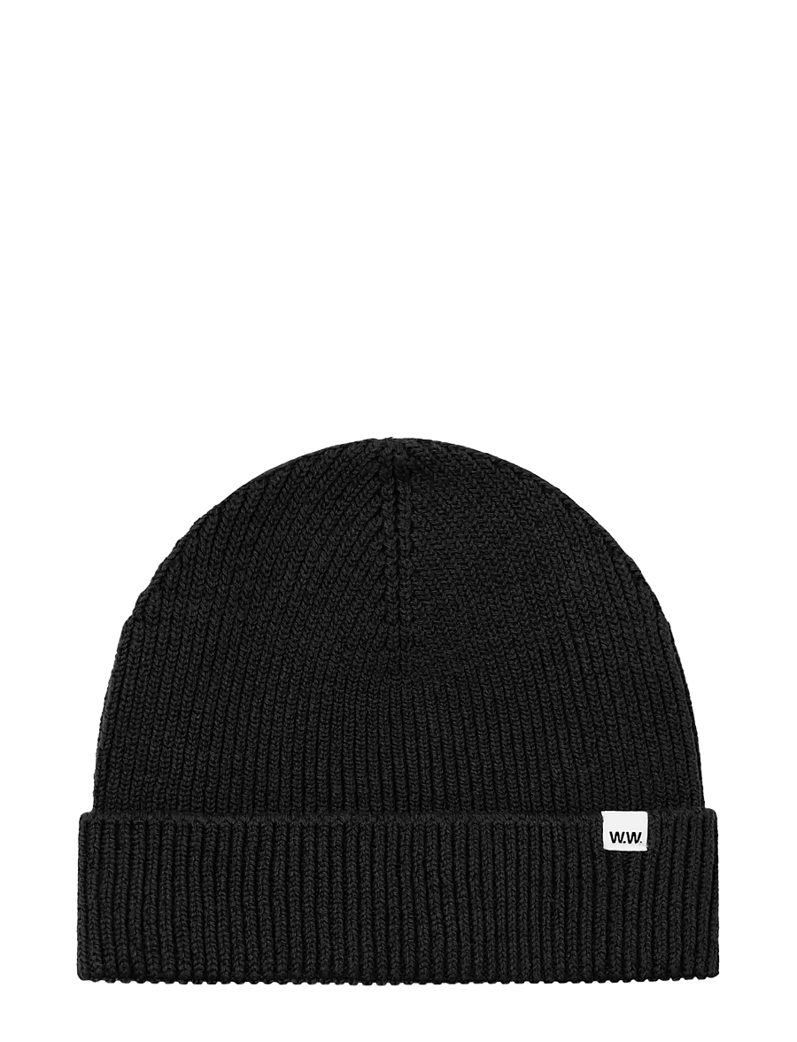 WOOD WOOD - WWEddie beanie 25251 - shop efter stil - black - 1