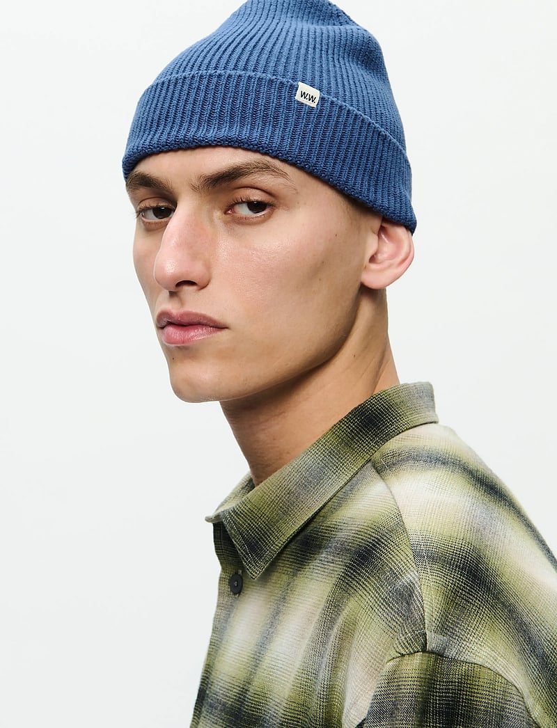 WOOD WOOD - WWEddie beanie 25251 - mütsid ja nokkmütsid - bluefin - 2