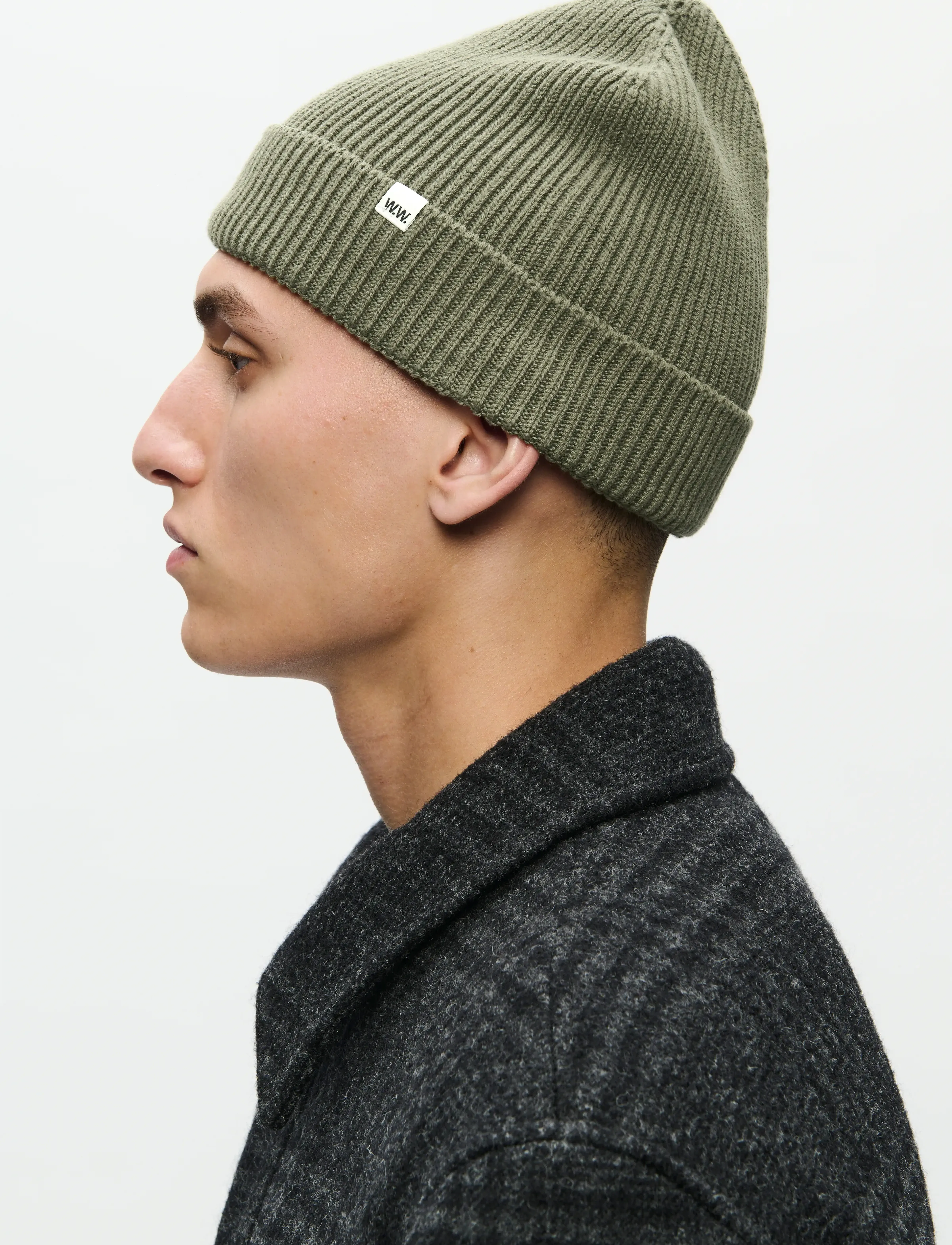 WOOD WOOD - WWEddie beanie 25251 - laveste priser - deep lichen green - 2