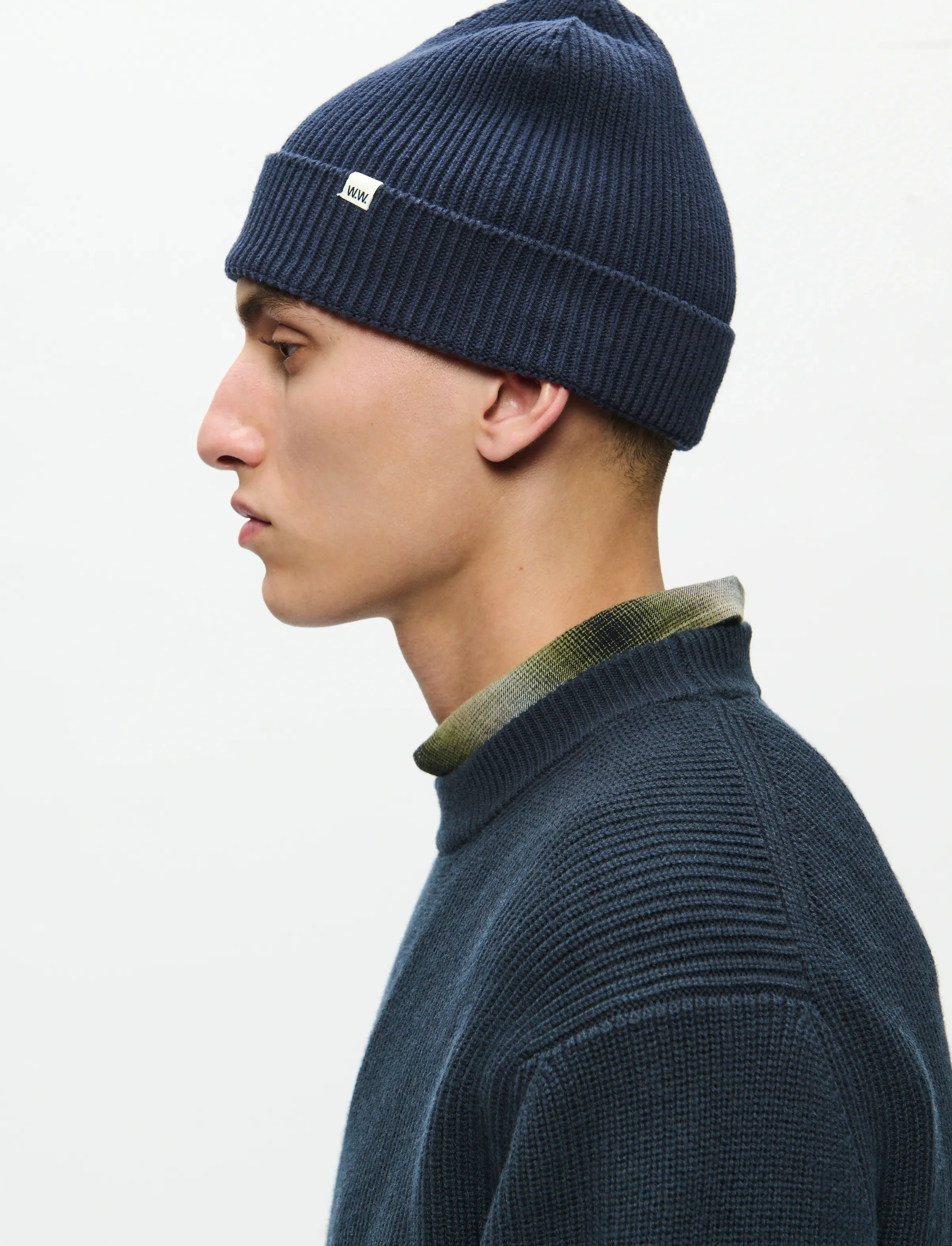 WOOD WOOD Wweddie Beanie 25251, One Size, Blue, Hovedbeklædning > Huer, Herre