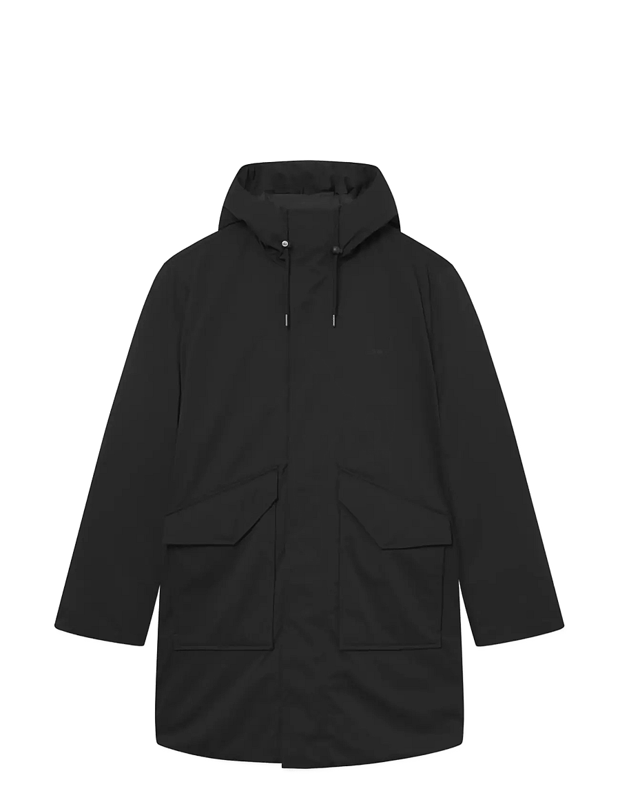 WOOD WOOD - WWHanes parka coat 25256 - parkas - black - 1