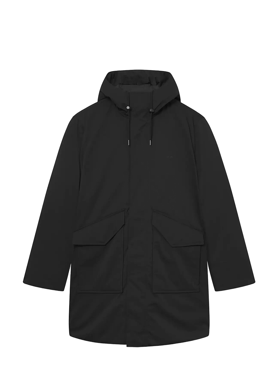 WOOD WOOD - WWHanes parka coat 25256 - parkas - black - 1