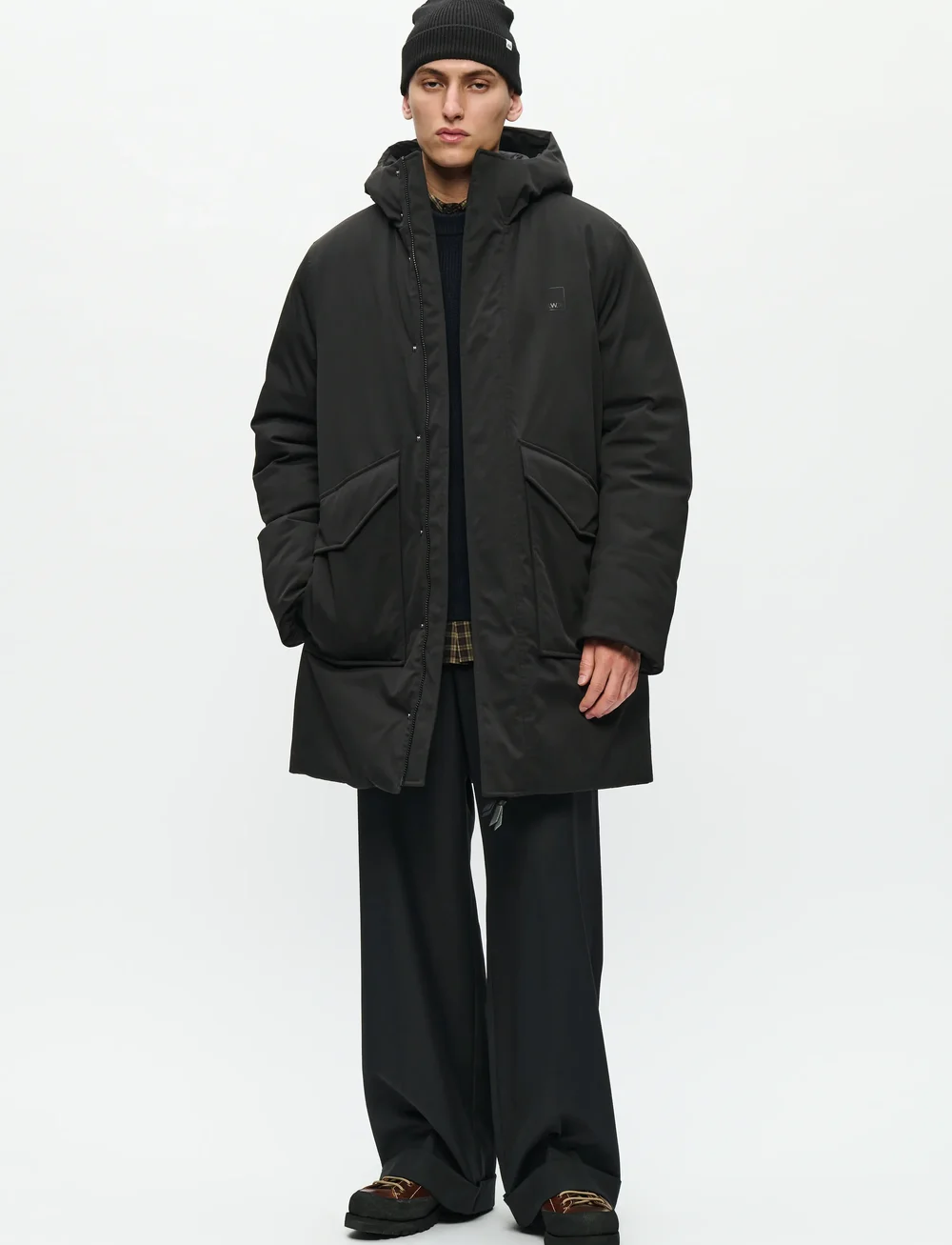 WOOD WOOD - WWHanes parka coat 25256 - vinterjakker - black - 2