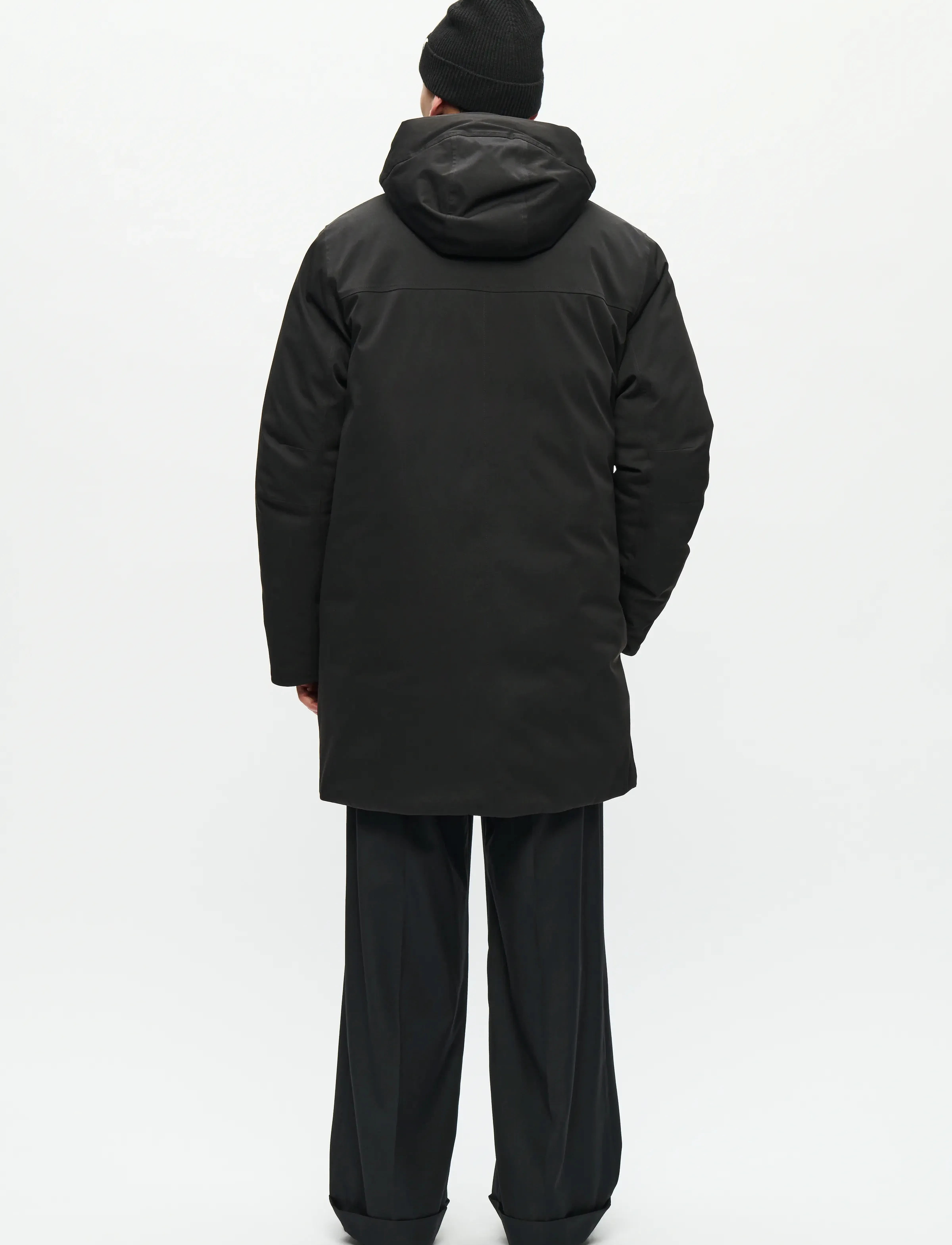 WOOD WOOD - WWHanes parka coat 25256 - parkas - black - 3
