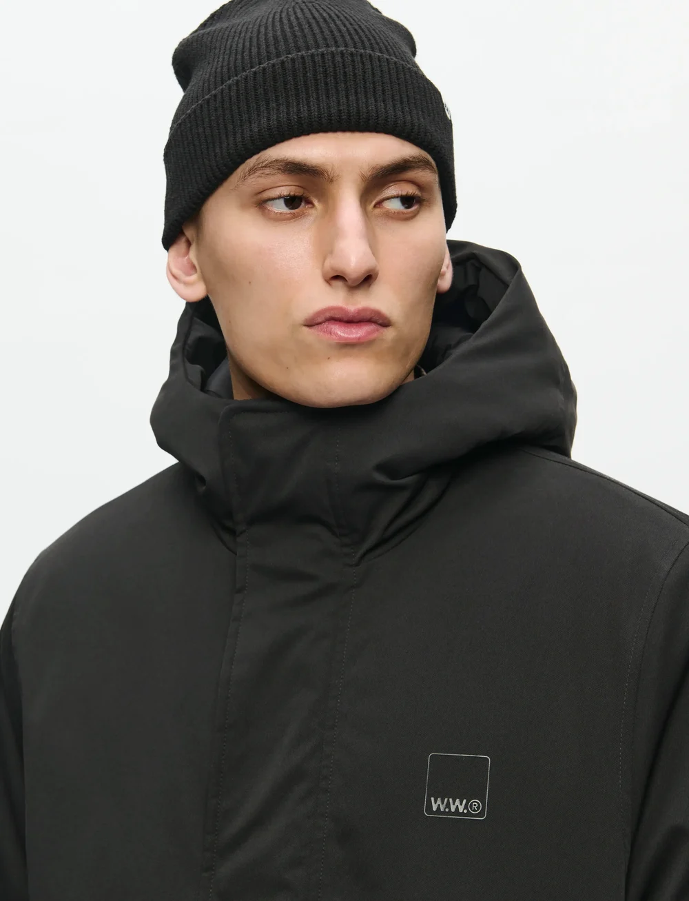 WOOD WOOD - WWHanes parka coat 25256 - vinterjakker - black - 4