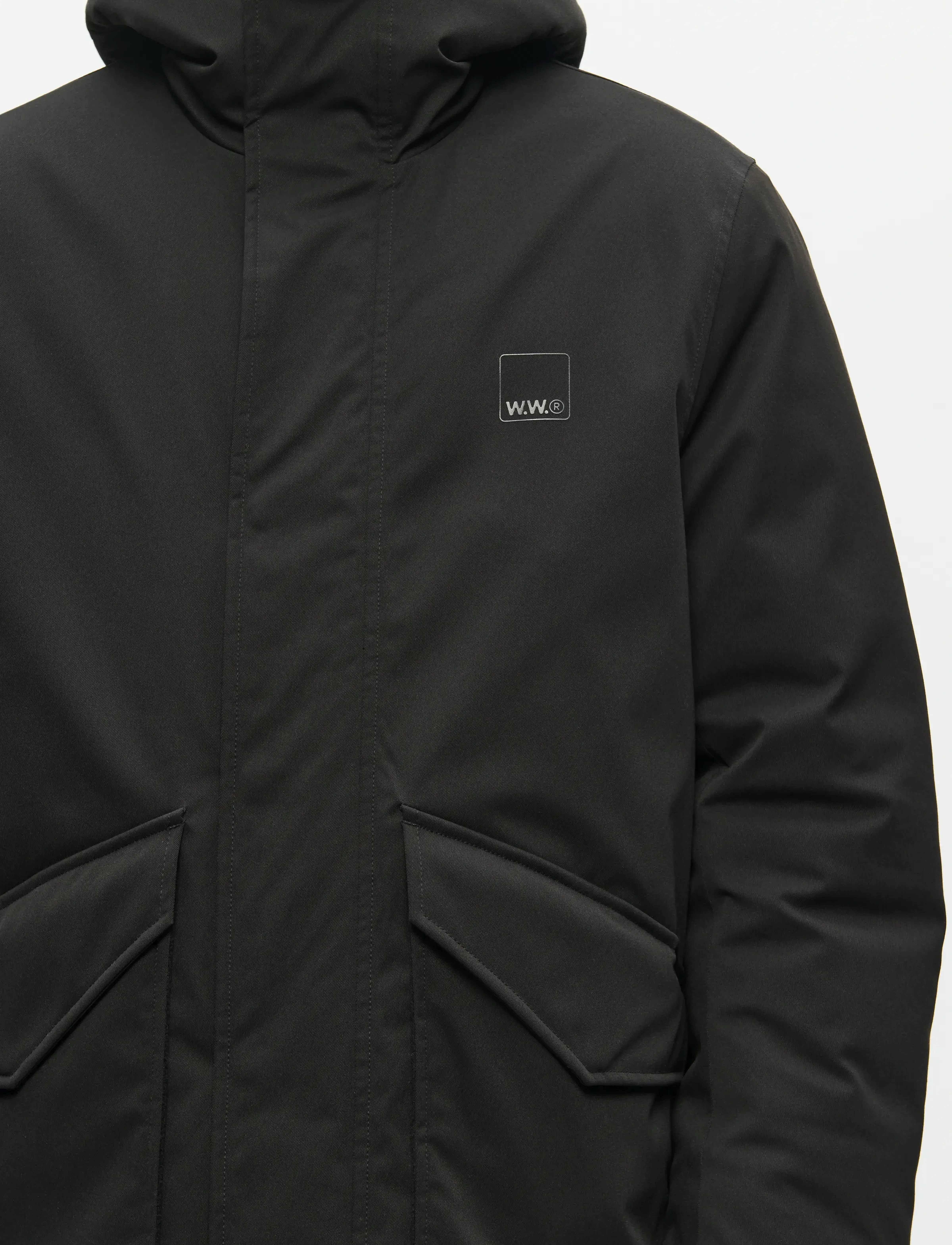 WOOD WOOD - WWHanes parka coat 25256 - parkas - black - 5