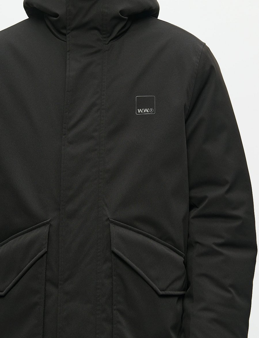 WOOD WOOD - WWHanes parka coat 25256 - parkas - black - 5