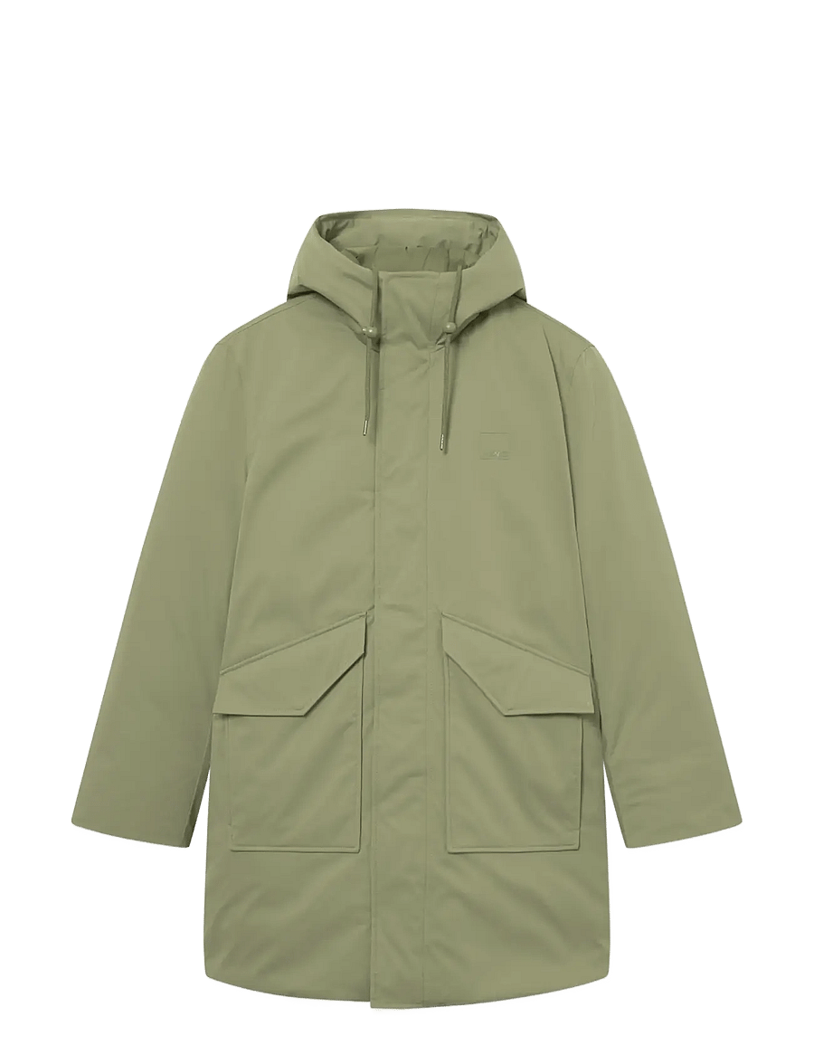 WOOD WOOD - WWHanes parka coat 25256 - parkas - deep lichen green - 1