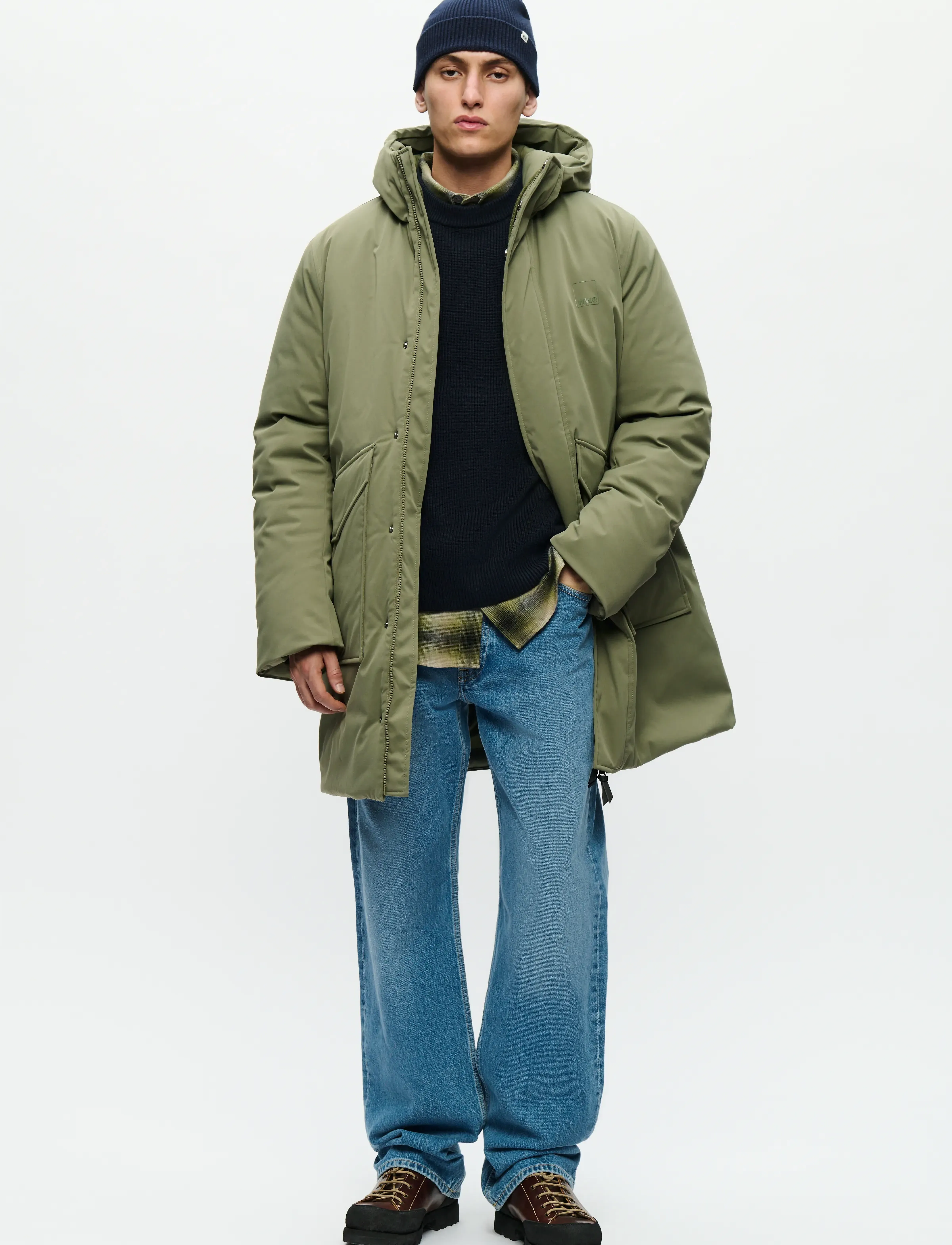 WOOD WOOD - WWHanes parka coat 25256 - parkas - deep lichen green - 2