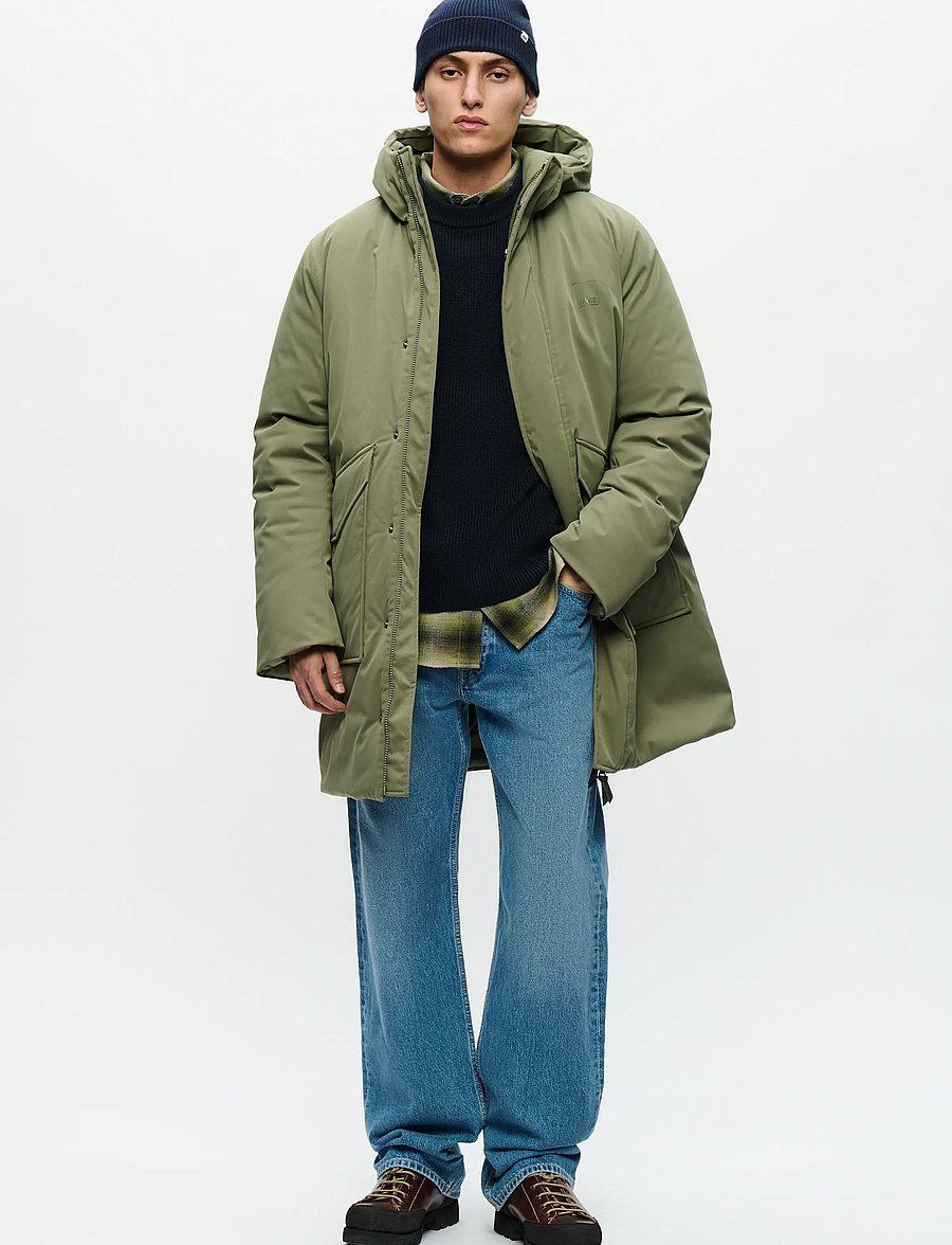 WOOD WOOD - WWHanes parka coat 25256 - parkas - deep lichen green - 2