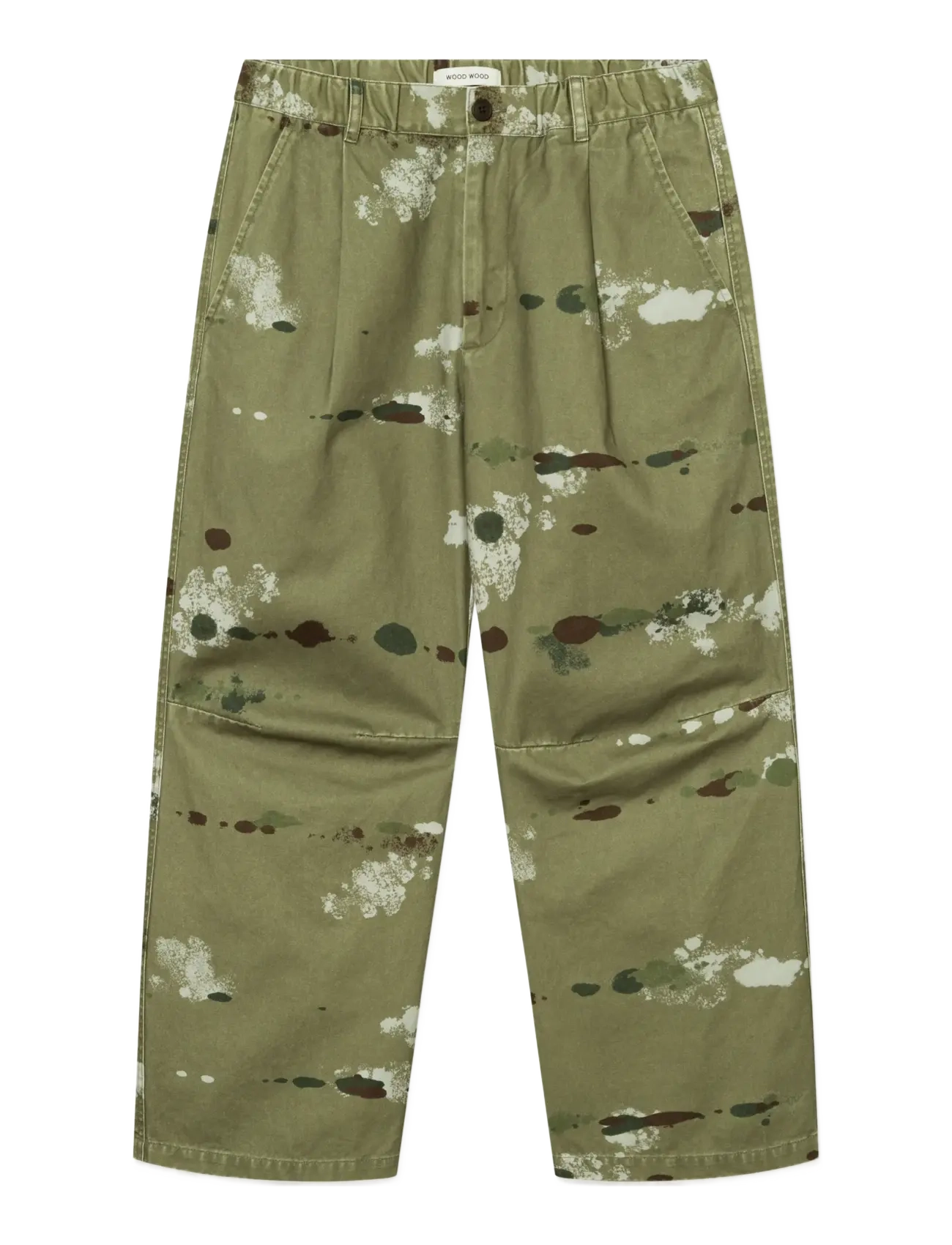WOOD WOOD WWEthan trousers 25184 - Chinos - CAMO DROPS / khaki/green