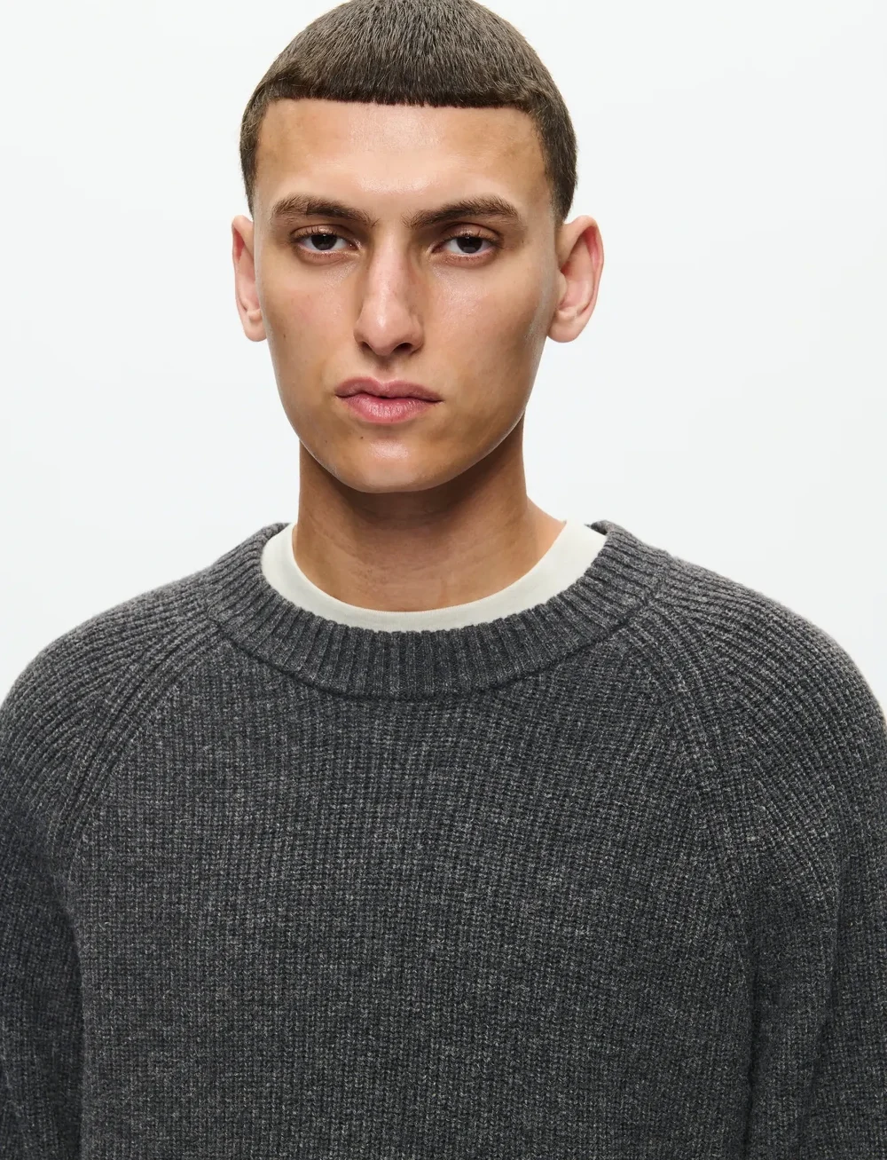 WOOD WOOD - WWKevin crew neck 25298 - pyöreäaukkoiset - gray pinstripe melange - 4