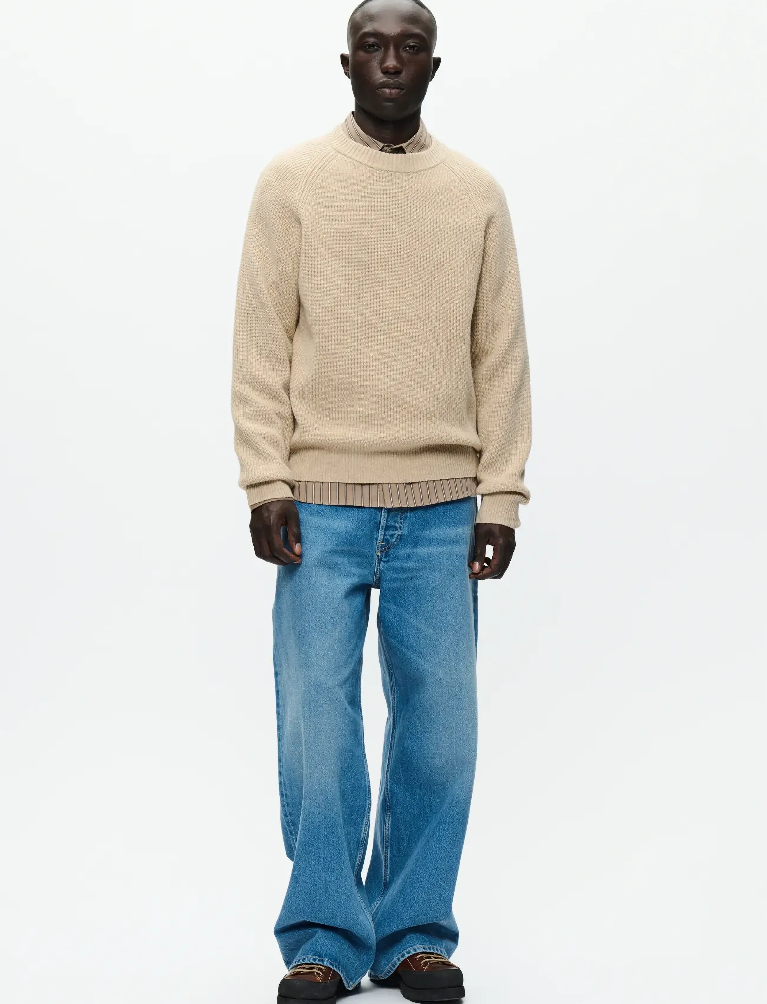 WOOD WOOD - WWKevin crew neck 25298 - rund hals - moonstruck melange - 2