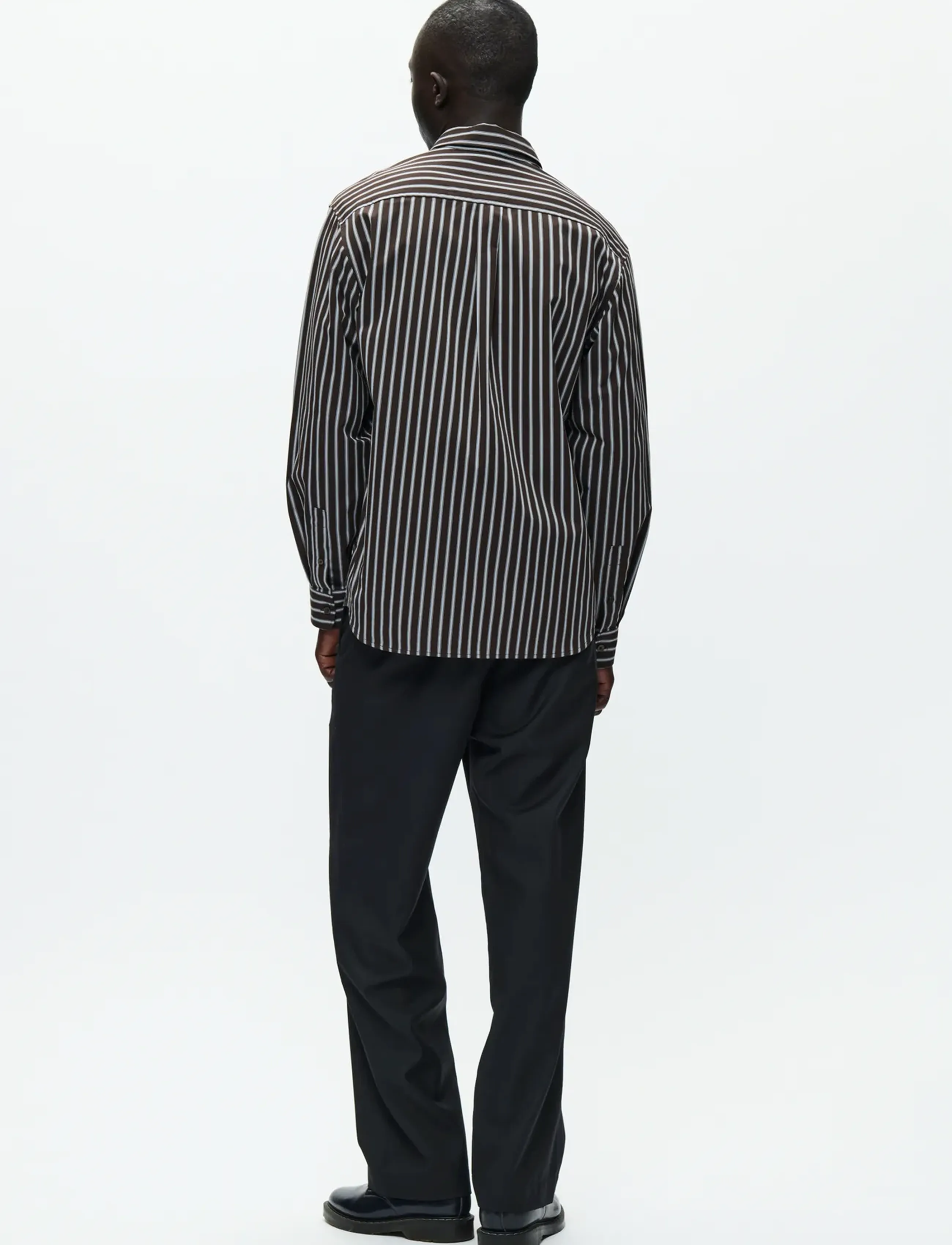 WOOD WOOD - WWNico shirt 25278 - stribede skjorter - chocolate torte stripe - 3
