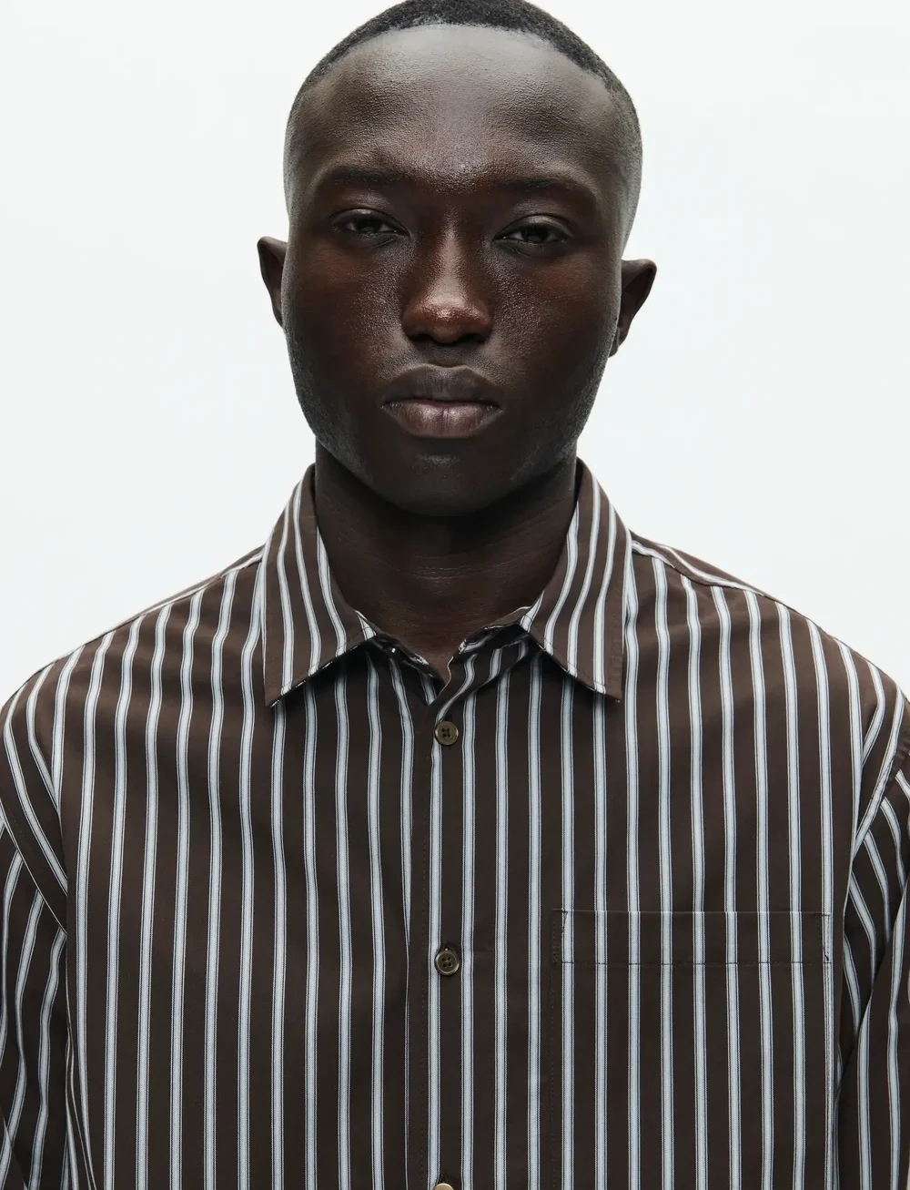 WOOD WOOD - WWNico shirt 25278 - randiga skjortor - chocolate torte stripe - 4