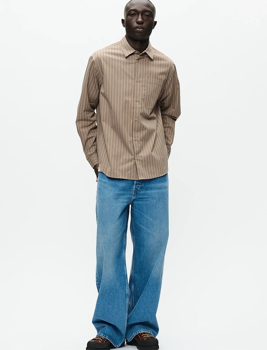 WOOD WOOD - WWNico shirt 25278 - chemises à rayures - greige stripe - 3