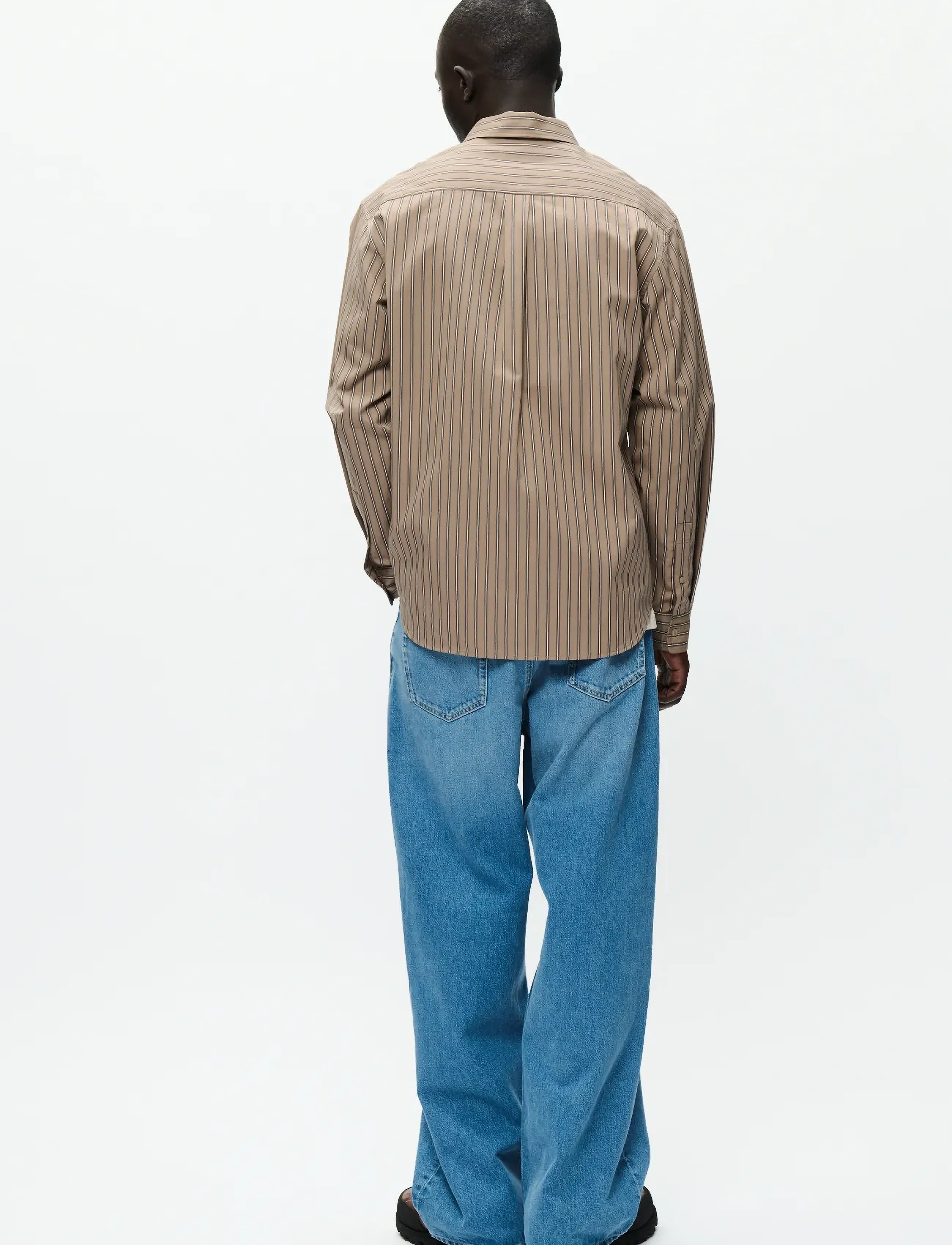 WOOD WOOD - WWNico shirt 25278 - chemises à rayures - greige stripe - 4