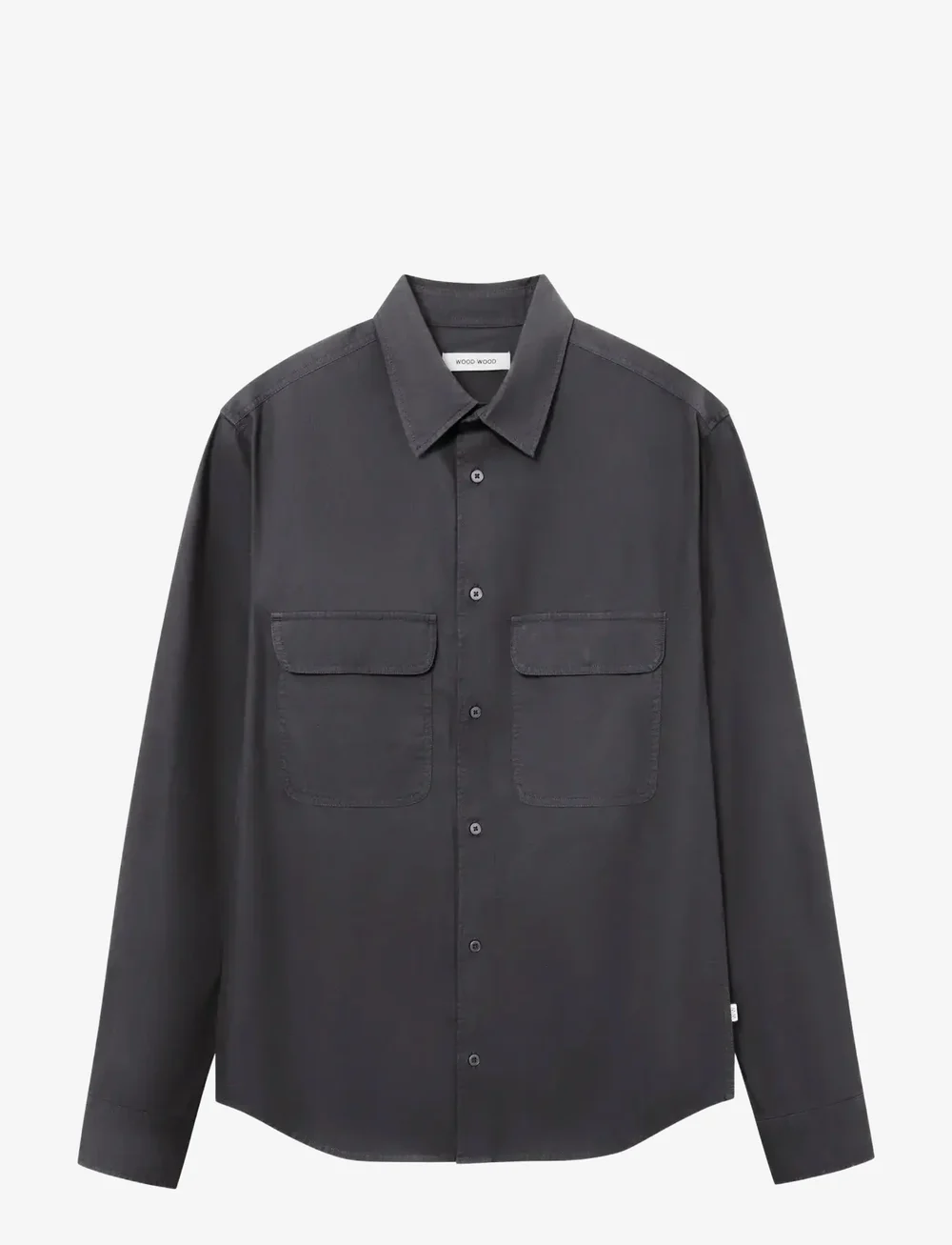 WOOD WOOD - WWNico shirt 25279 - casual shirts - gray pinstripe - 1