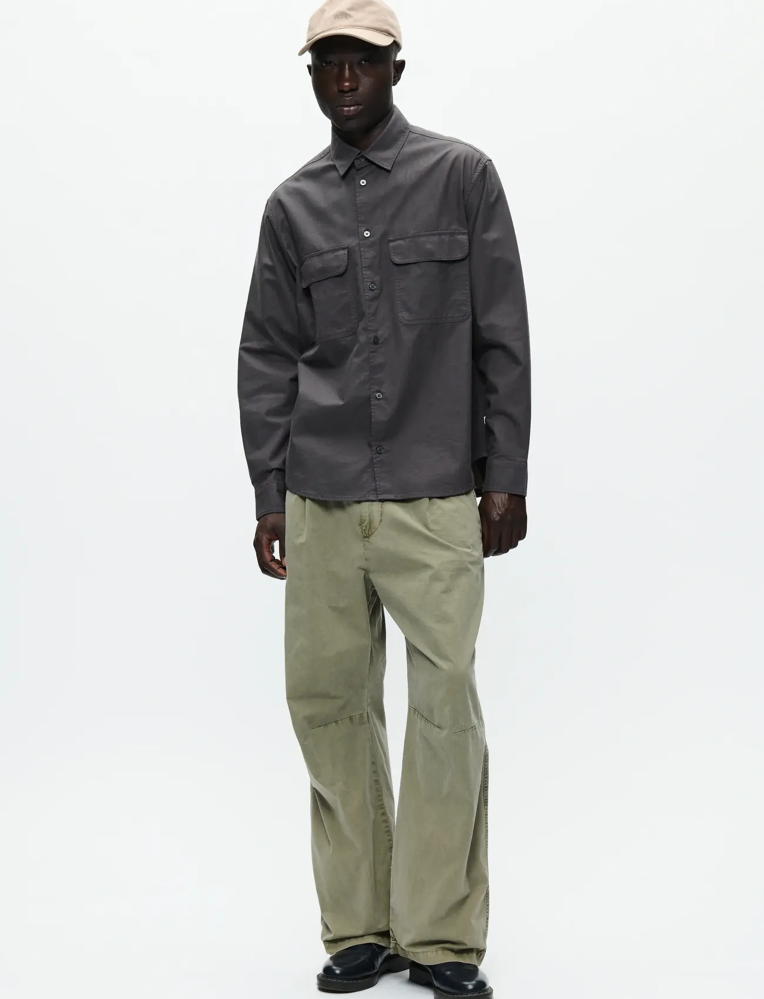 WOOD WOOD - WWNico shirt 25279 - koszule casual - gray pinstripe - 3