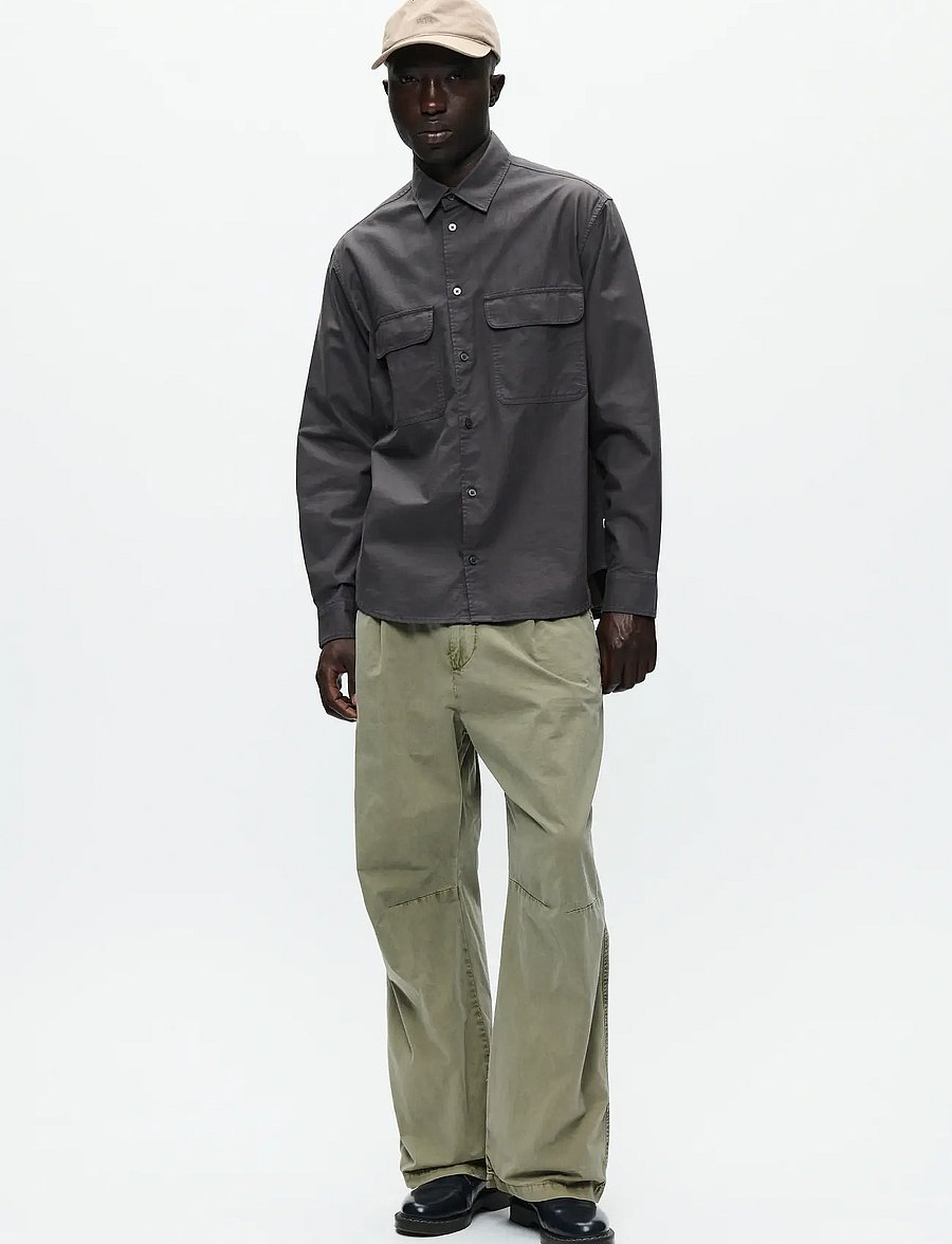 WOOD WOOD - WWNico shirt 25279 - koszule casual - gray pinstripe - 3