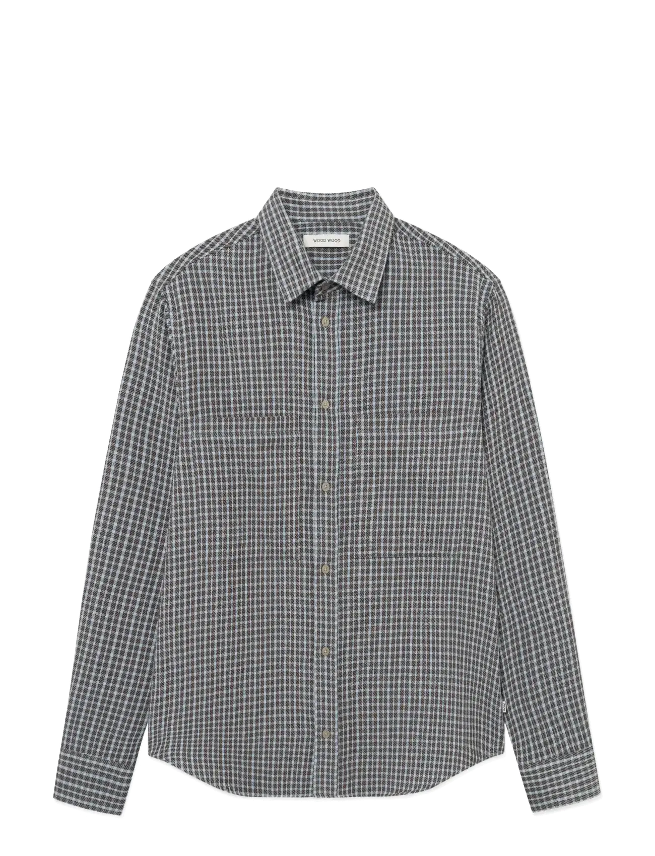 WOOD WOOD WWNico shirt 25280 - Skjorter - SUBDUED BLUE CHECK / multi
