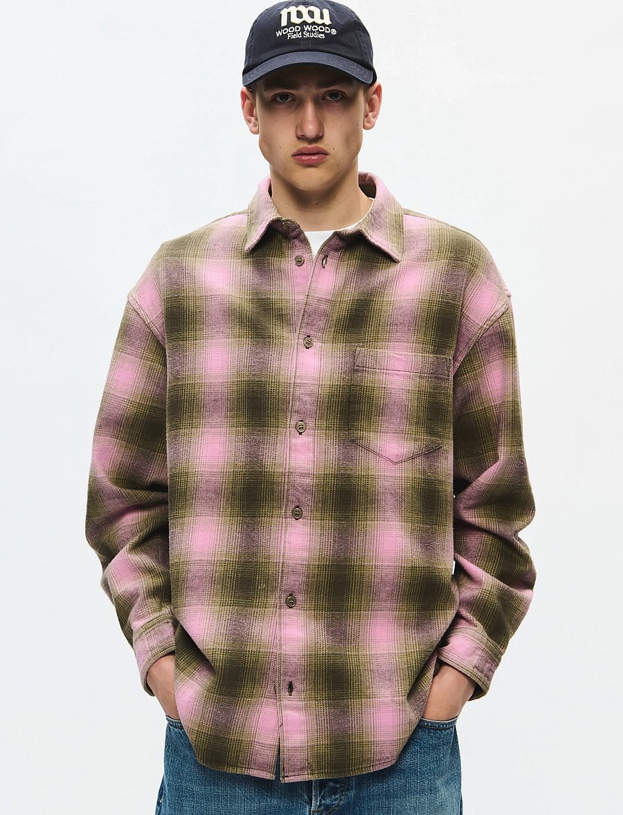 WOOD WOOD - WWCarter shirt 25282 - flannel shirts - deep depths check - 0