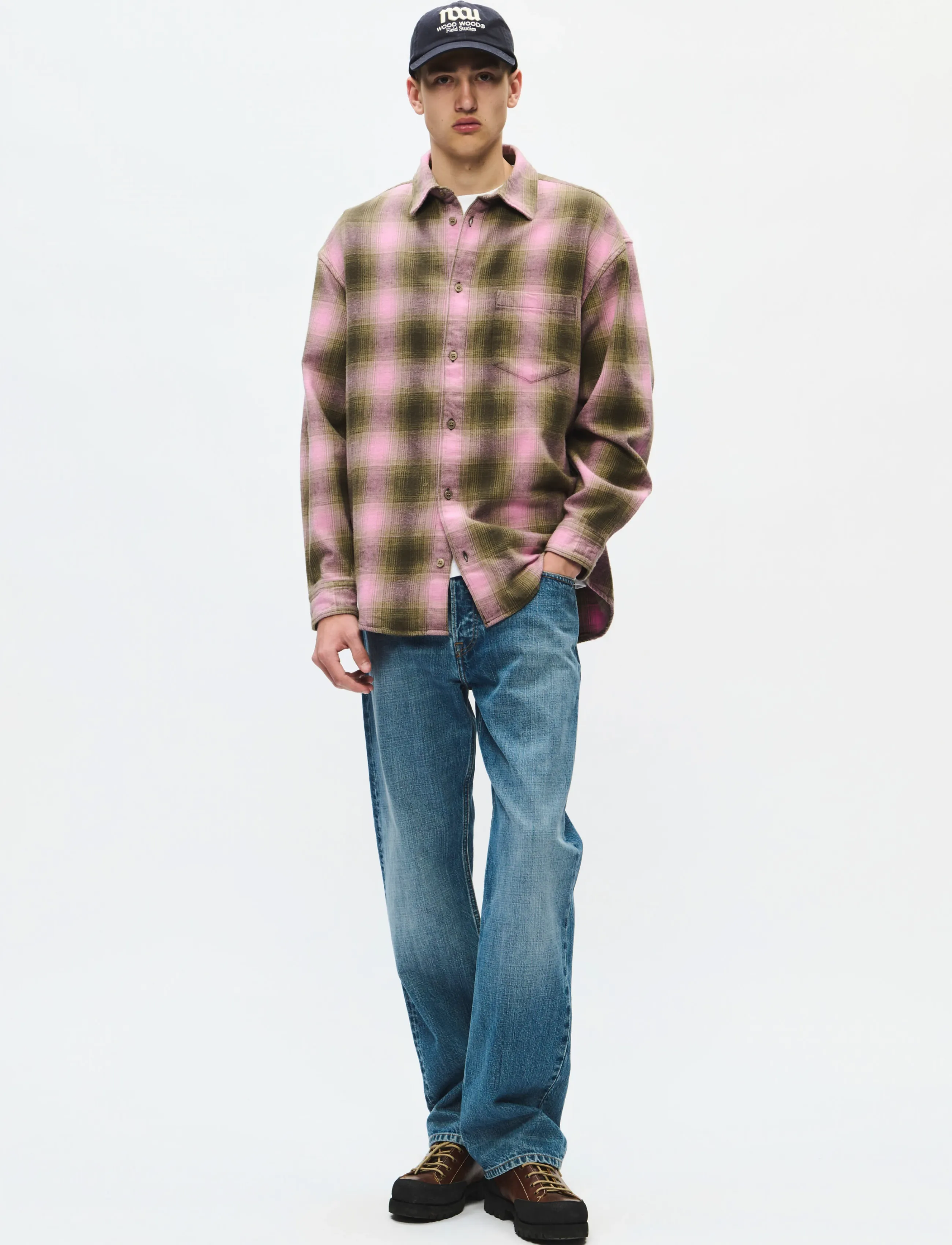 WOOD WOOD - WWCarter shirt 25282 - flannel shirts - deep depths check - 3
