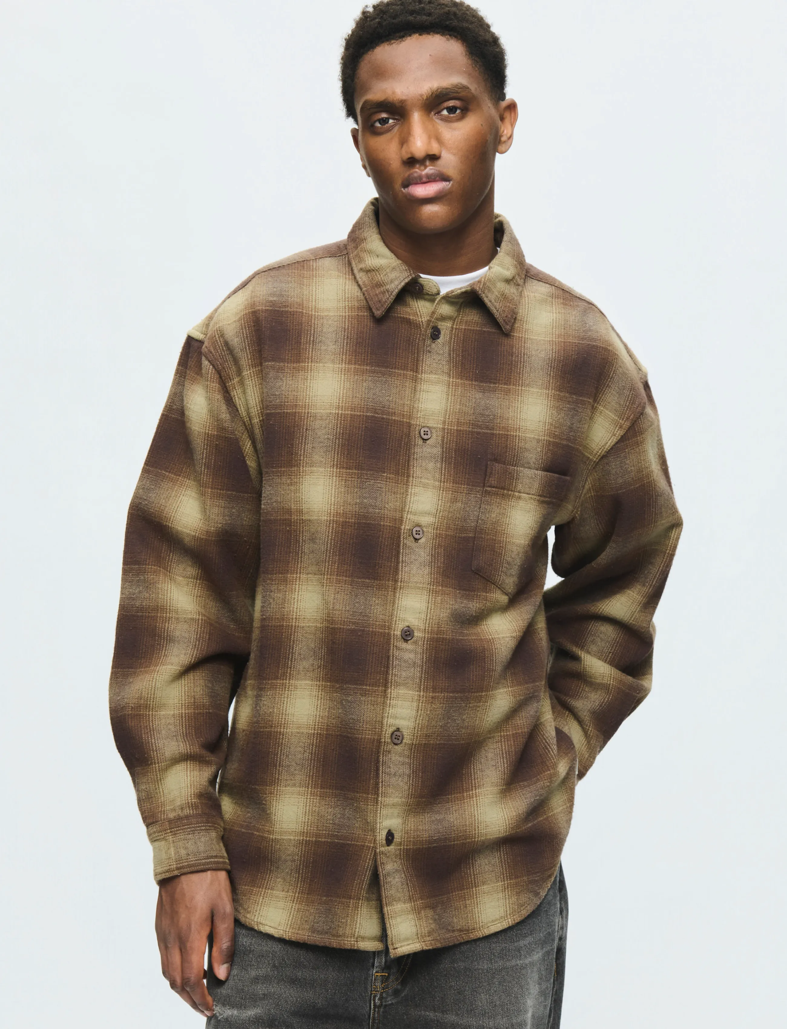 WOOD WOOD WWCarter shirt 25282 - WOOD WOOD - DELICIOSO CHECK / brown