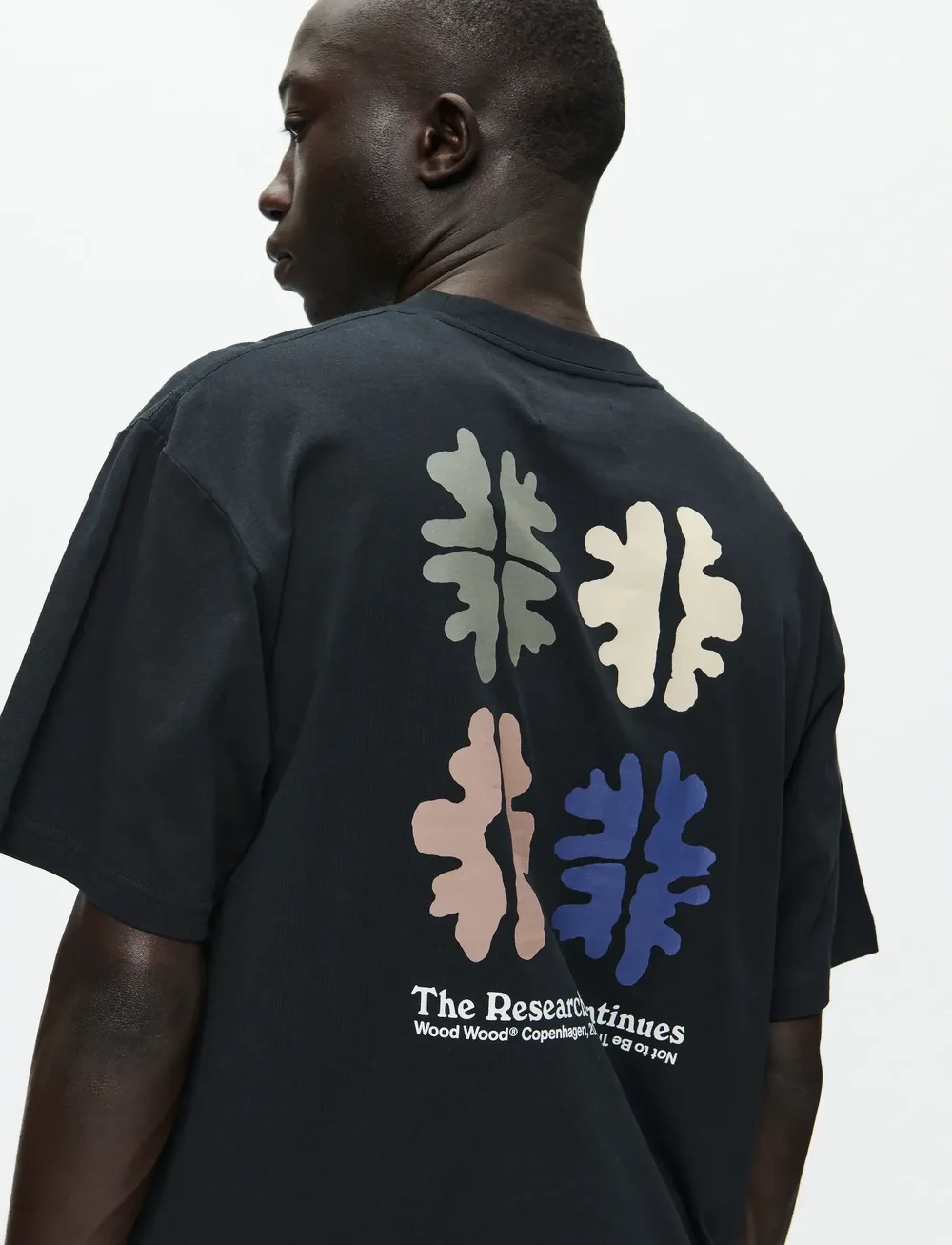 WOOD WOOD - WWGary tee nuts 25220 - short-sleeved t-shirts - black - 0