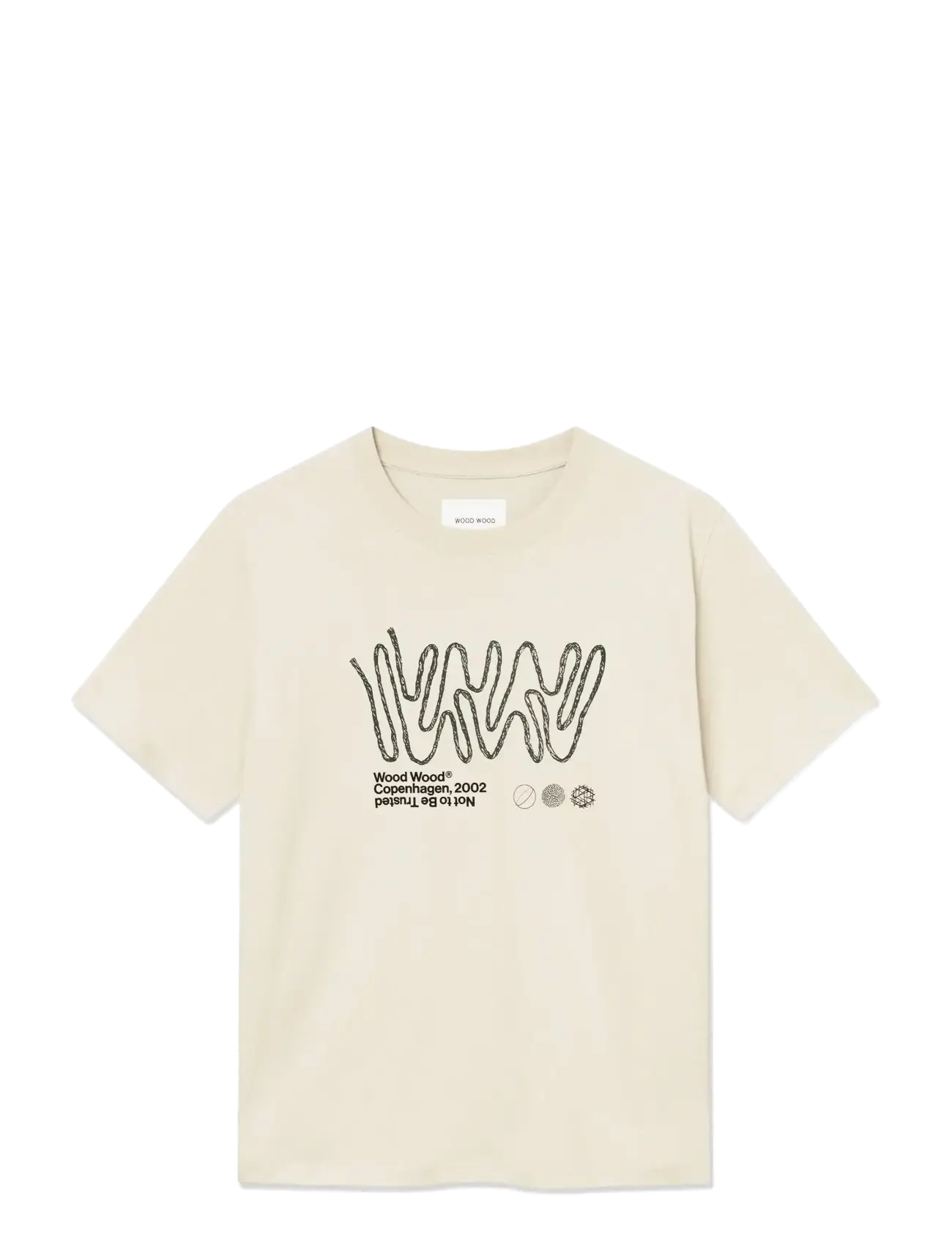 WOOD WOOD WWOliver tee ropelab 25220 - Wood Wood - MOONSTRUCK / cream