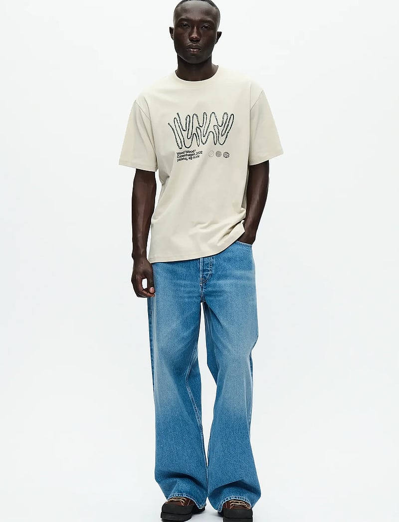 WOOD WOOD - WWOliver tee ropelab 25220 - kortärmade t-shirts - moonstruck - 2