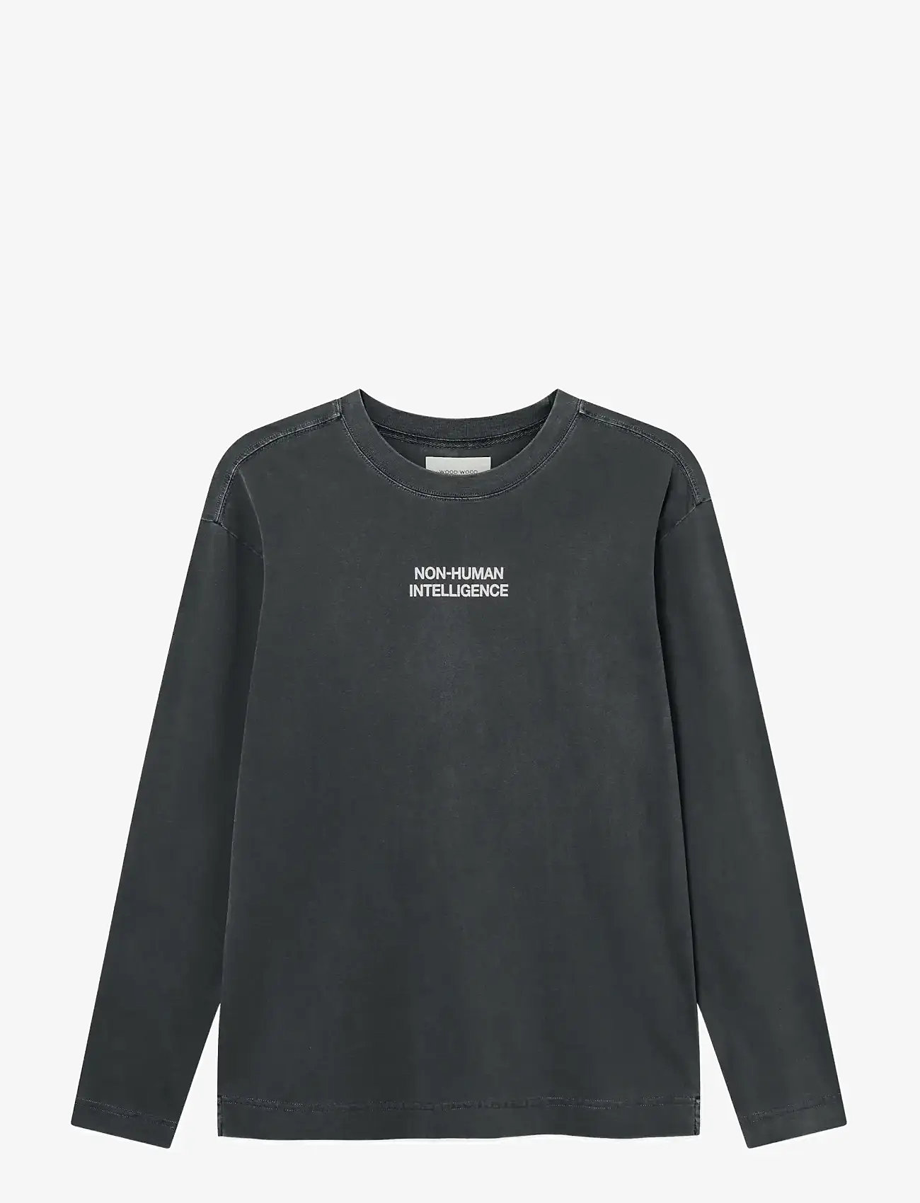 WOOD WOOD - WWRyan x crew neck intel 25207 - langärmelig - washed black - 1