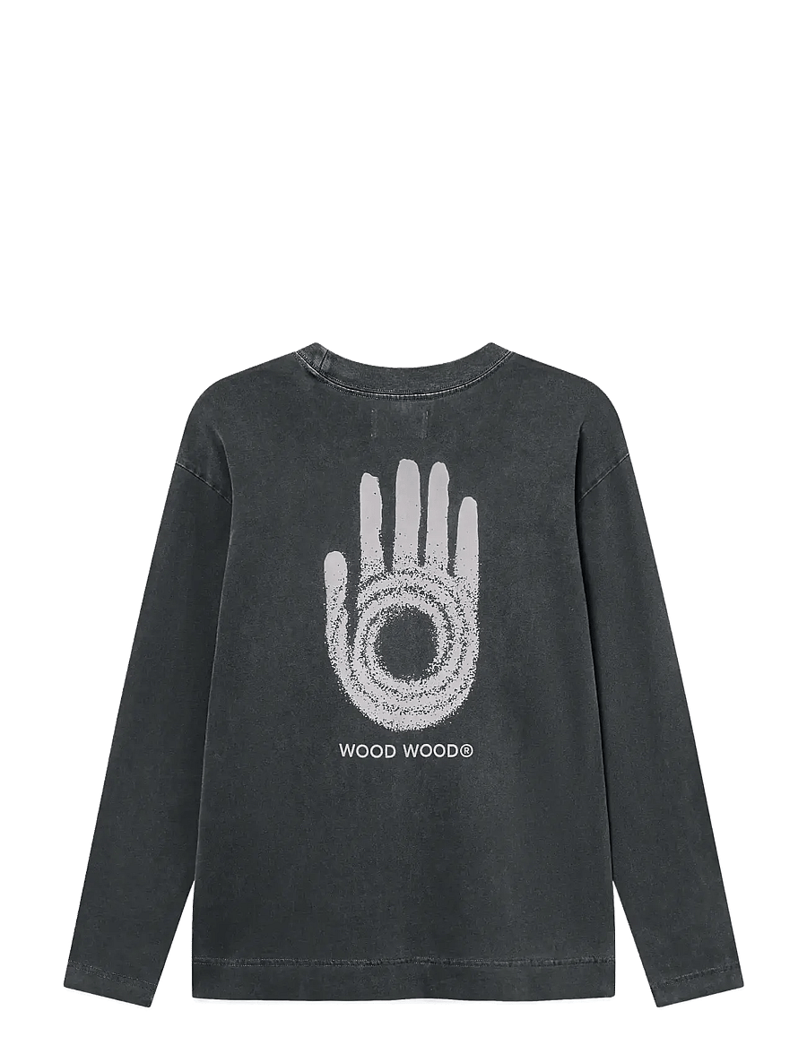 WOOD WOOD - WWRyan x crew neck intel 25207 - washed black - 2