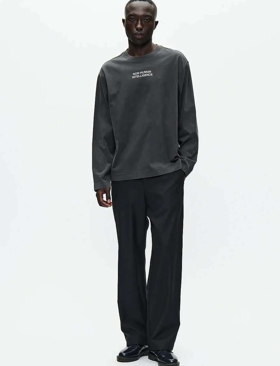 WOOD WOOD - WWRyan x crew neck intel 25207 - washed black - 5