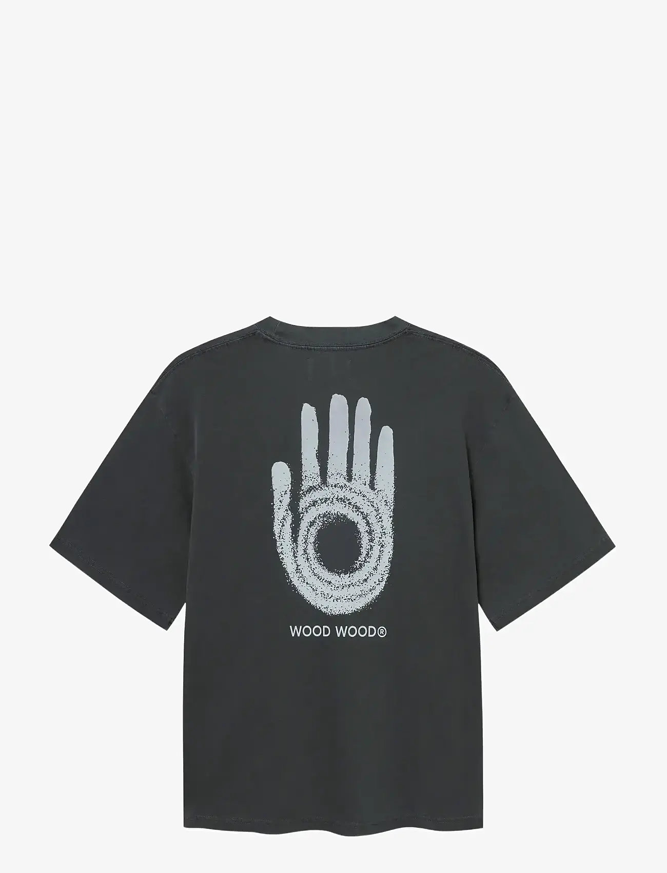WOOD WOOD - WWGary tee intel 25207 - kortärmade t-shirts - washed black - 2