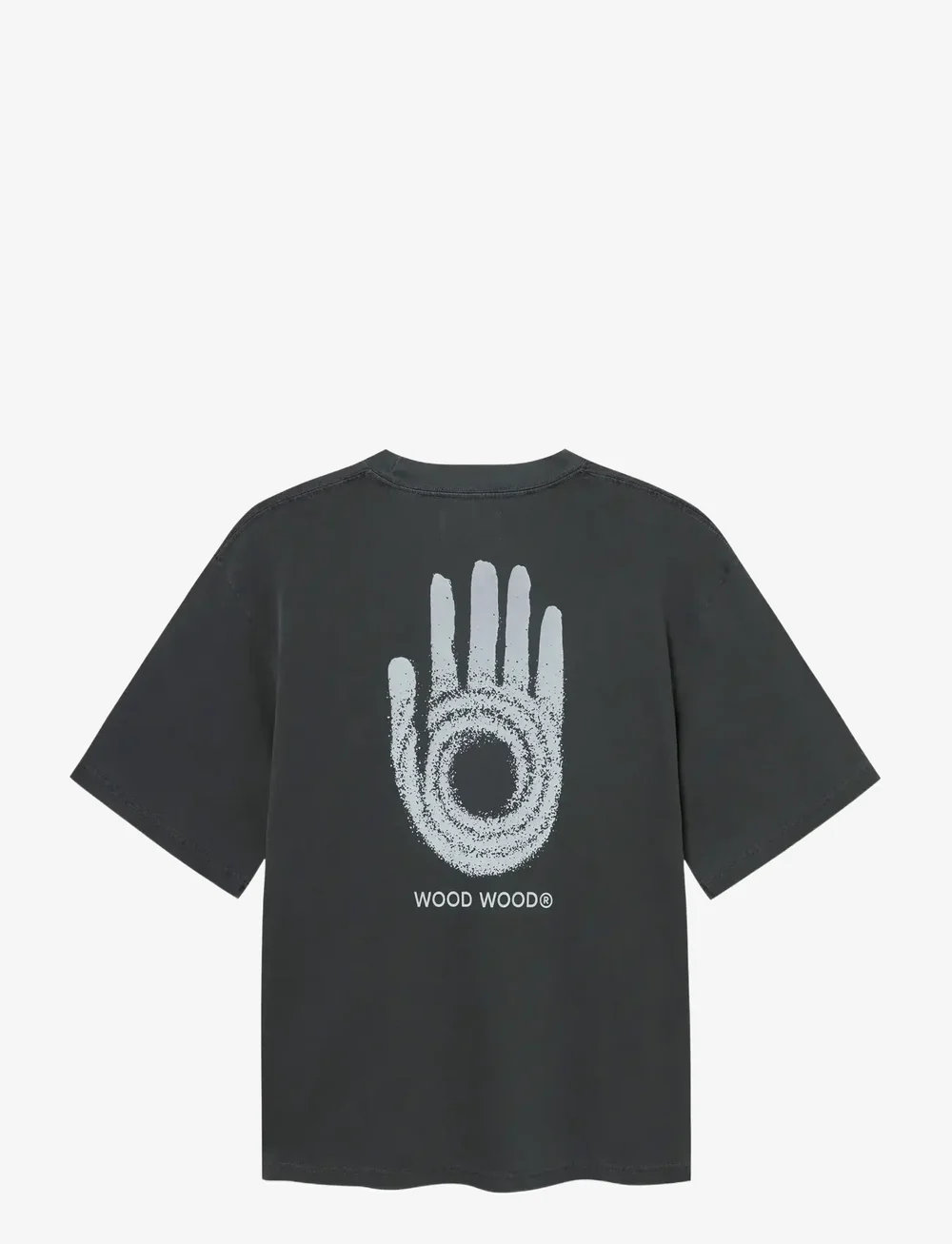 WOOD WOOD - WWGary tee intel 25207 - kortärmade t-shirts - washed black - 2