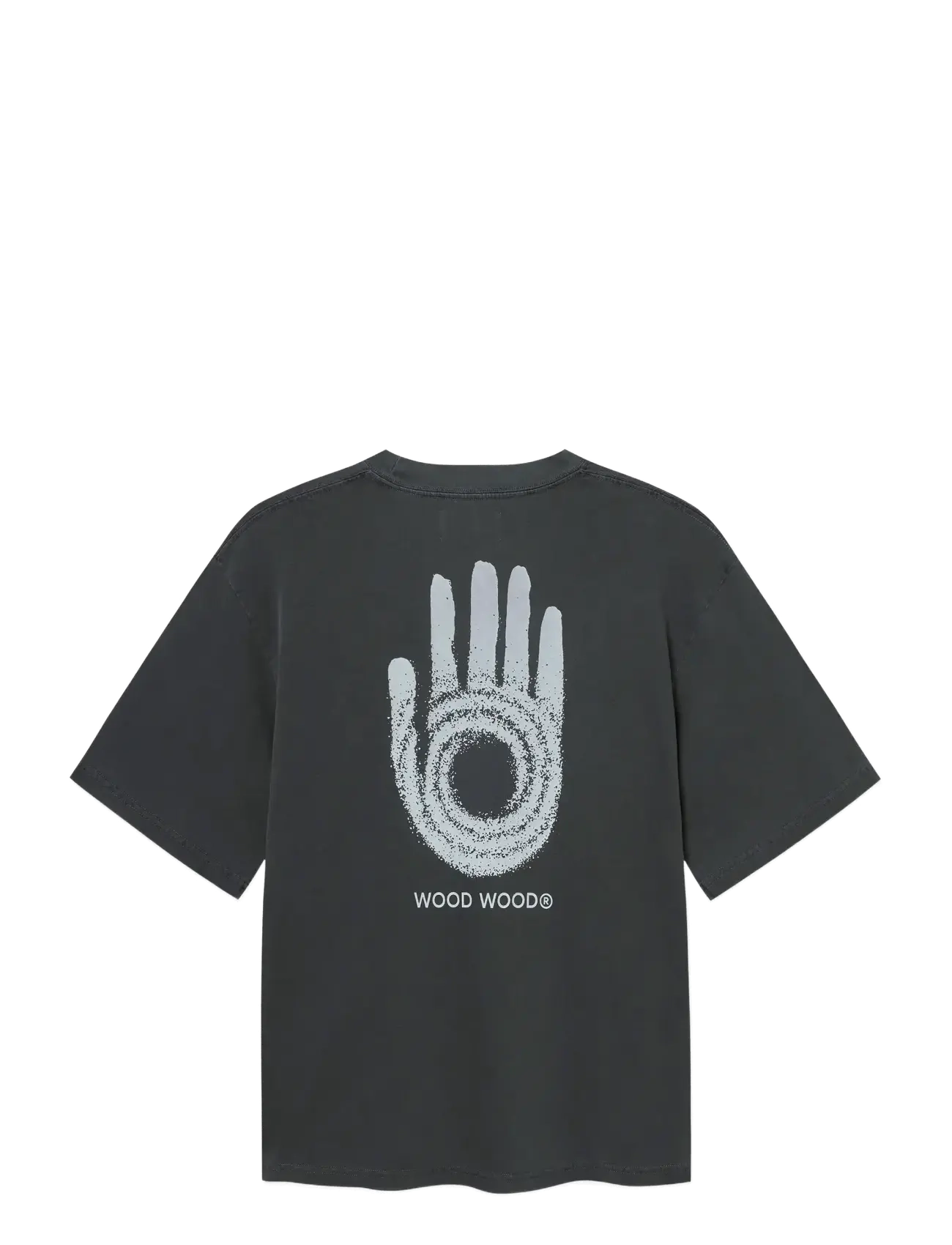 WOOD WOOD - WWGary tee intel 25207 - kortermede t-skjorter - washed black - 2