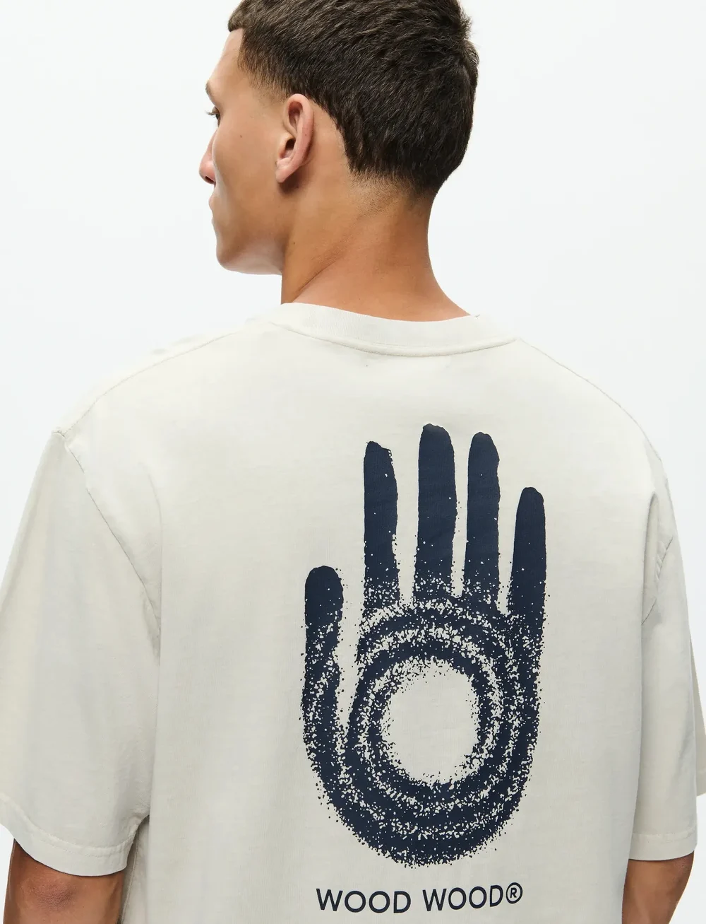 WOOD WOOD - WWGary tee intel 25207 - kortärmade t-shirts - washed moonstruck - 0