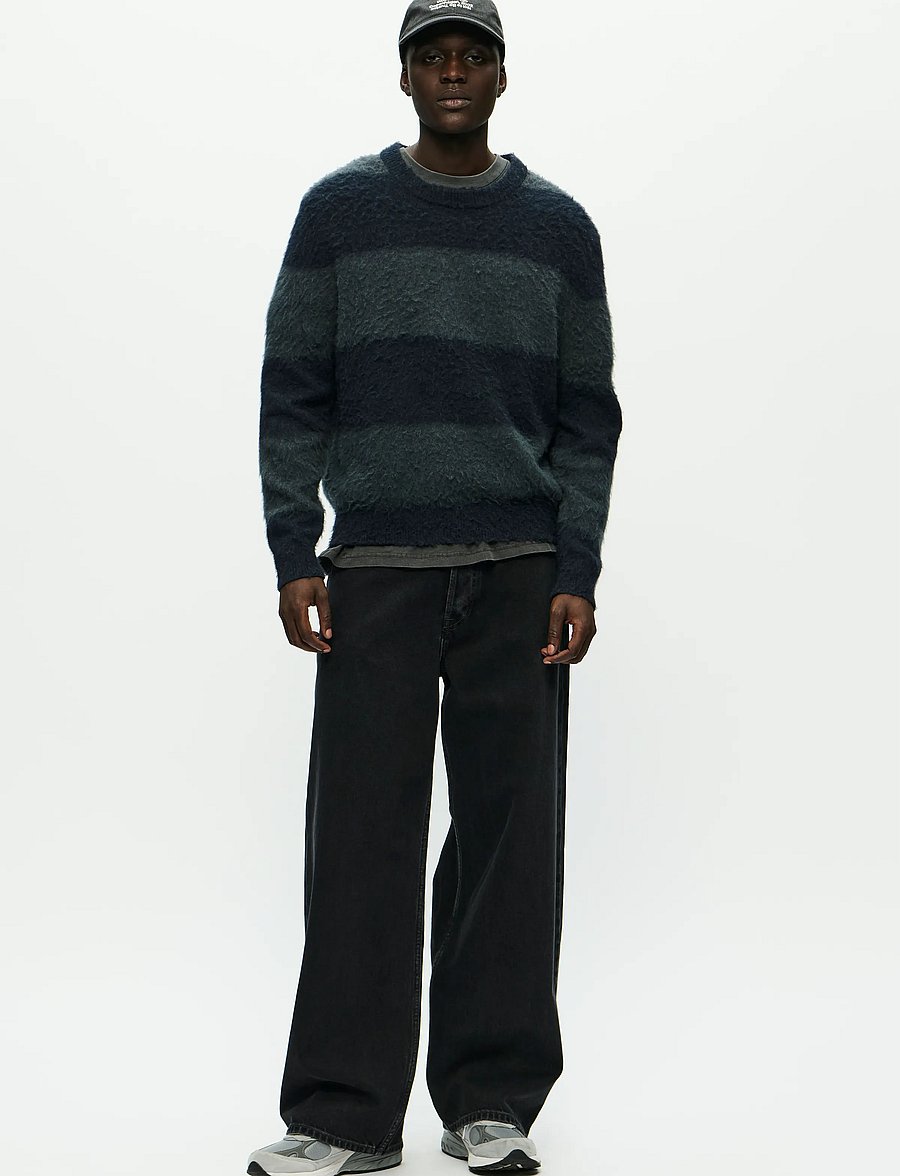 WOOD WOOD - WWLevi crew neck 25192 - ronde hals - salute stripe - 2
